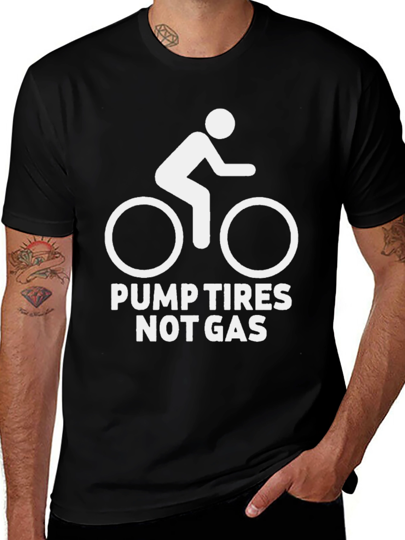 Pump Tires Not Gas Graphic Tee