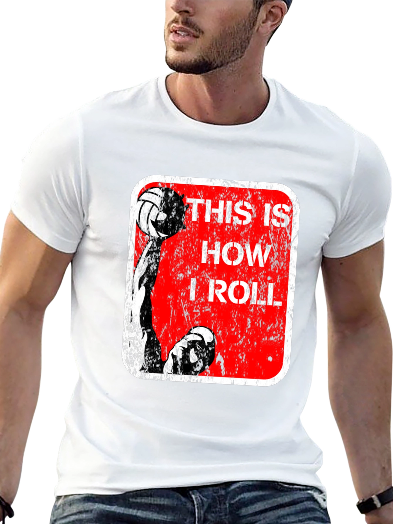 Volleyball Player This is How I Roll Graphic Tee