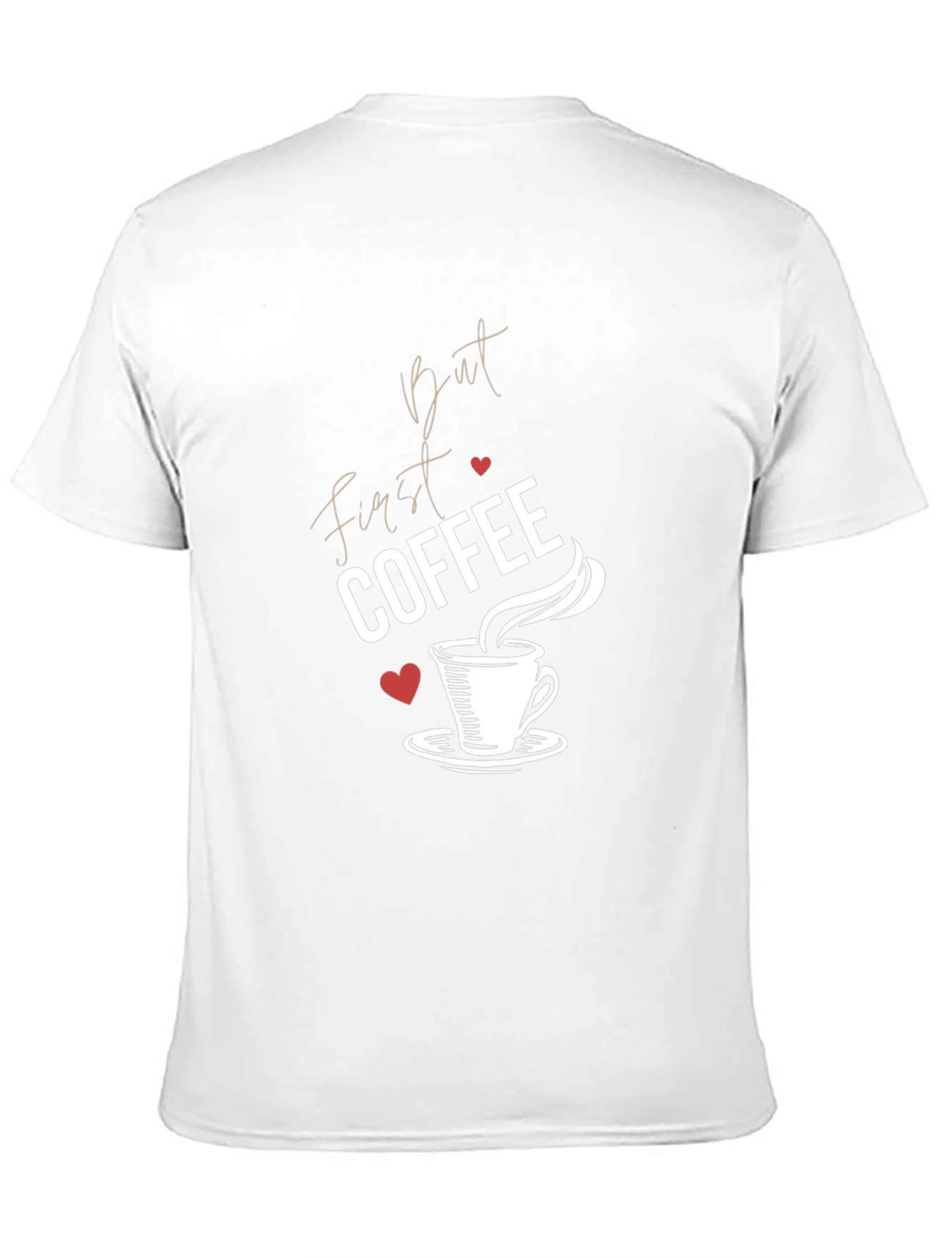 But First Coffee Graphic Tee - Black Cotton T-Shirt