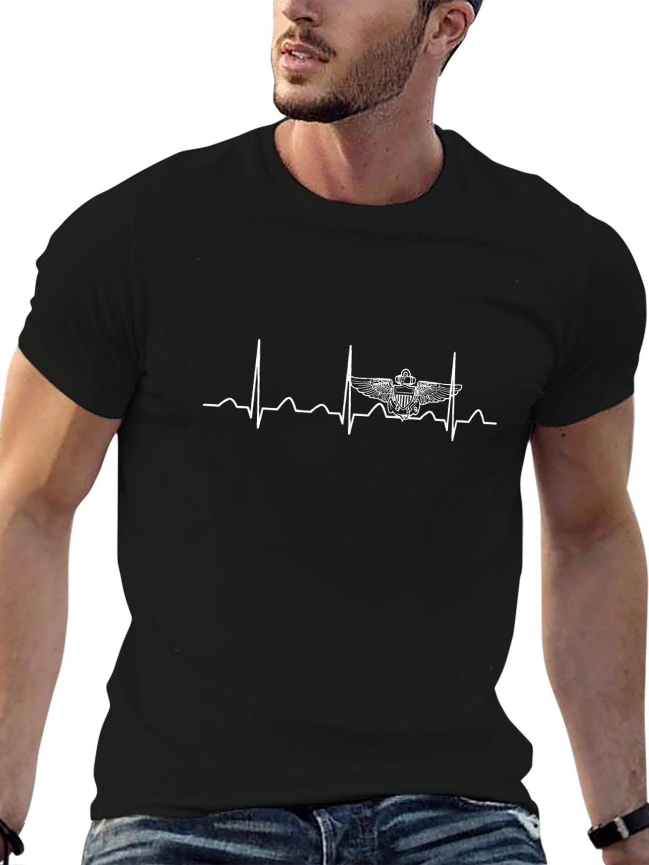 Pilot Heartbeat T-Shirt - Aviators Dream!