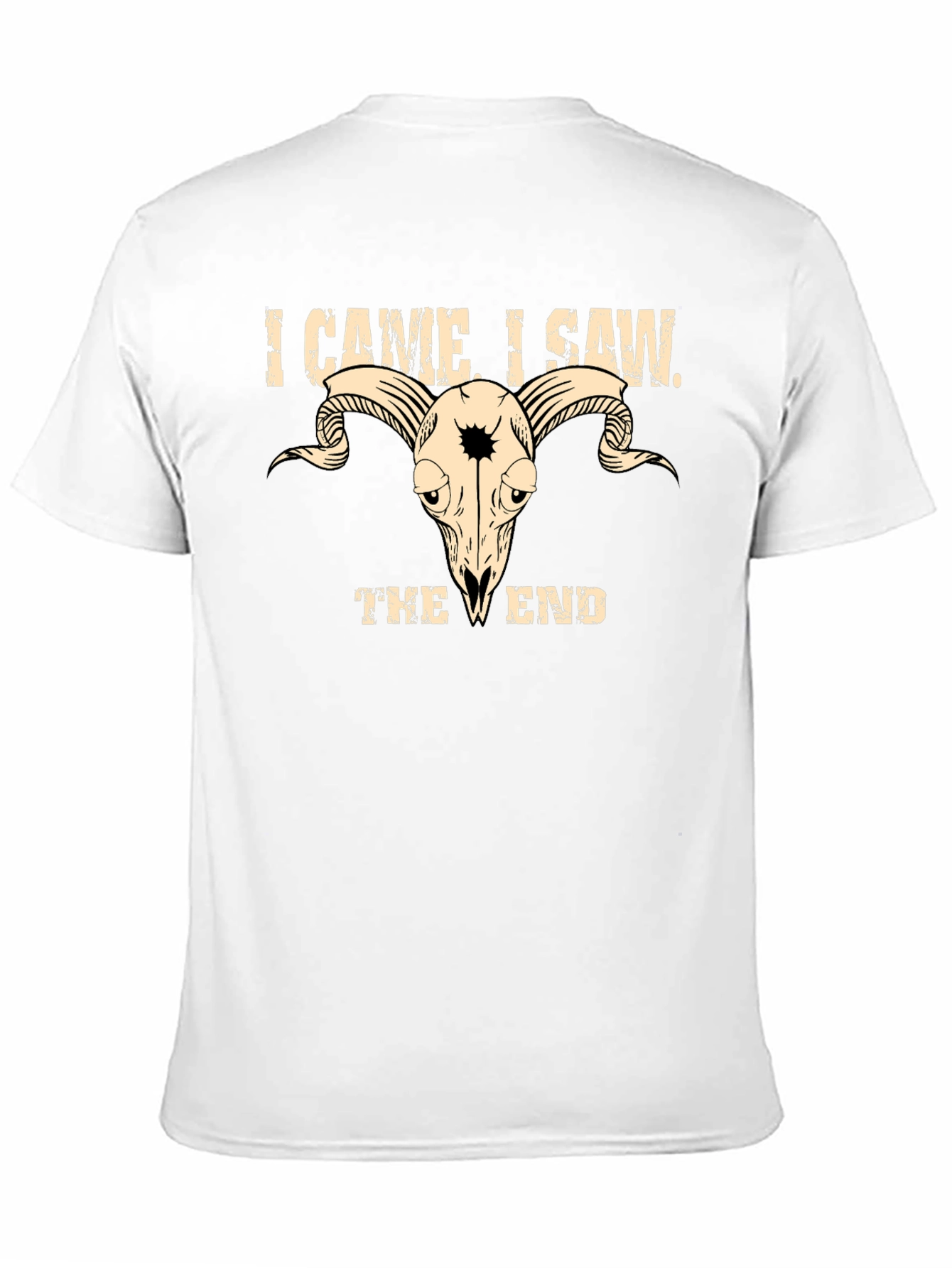 I Came I Saw The End T-Shirt Goat Skull
