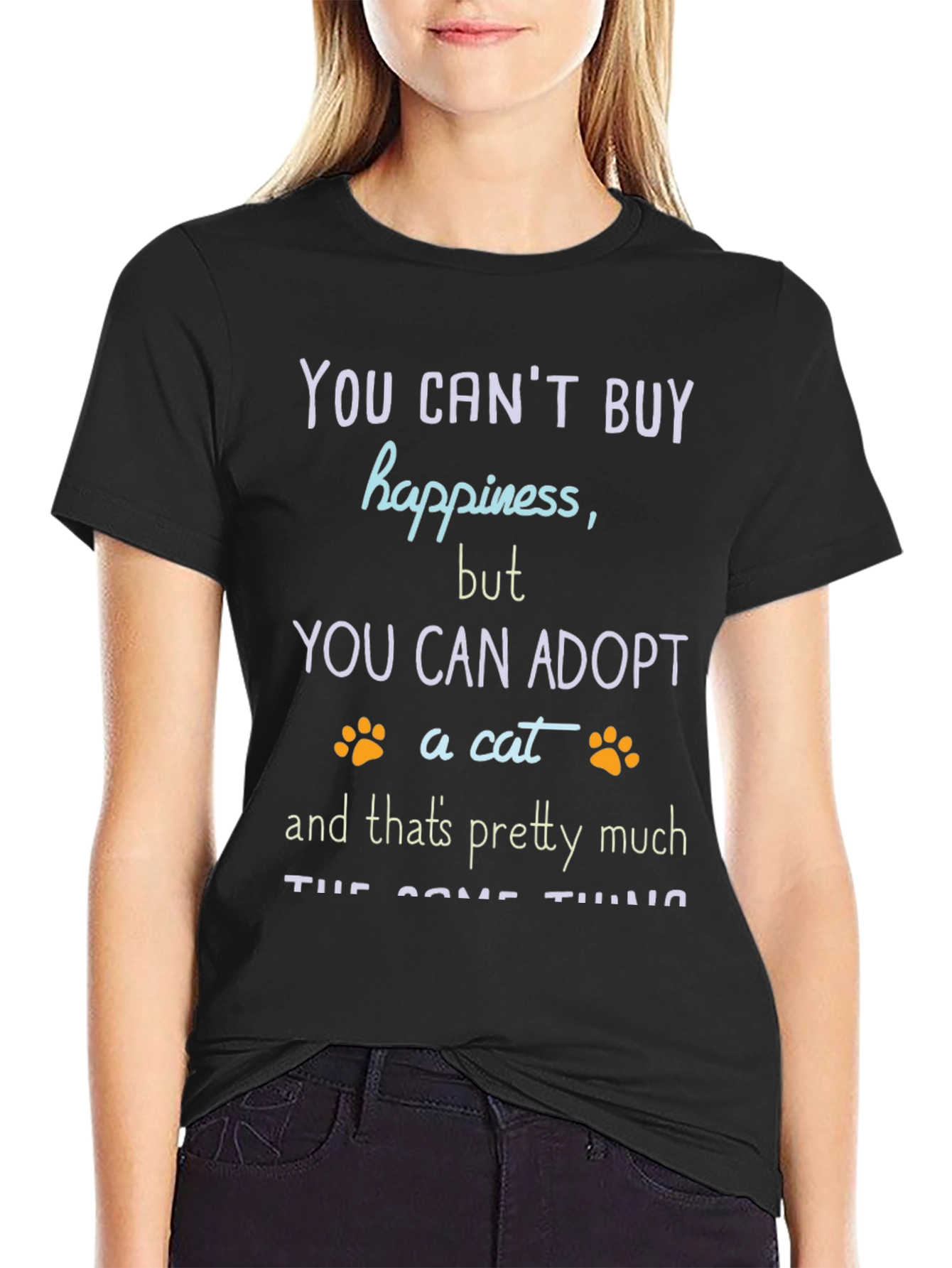Adopt a Cat Graphic T-Shirt - Unisex