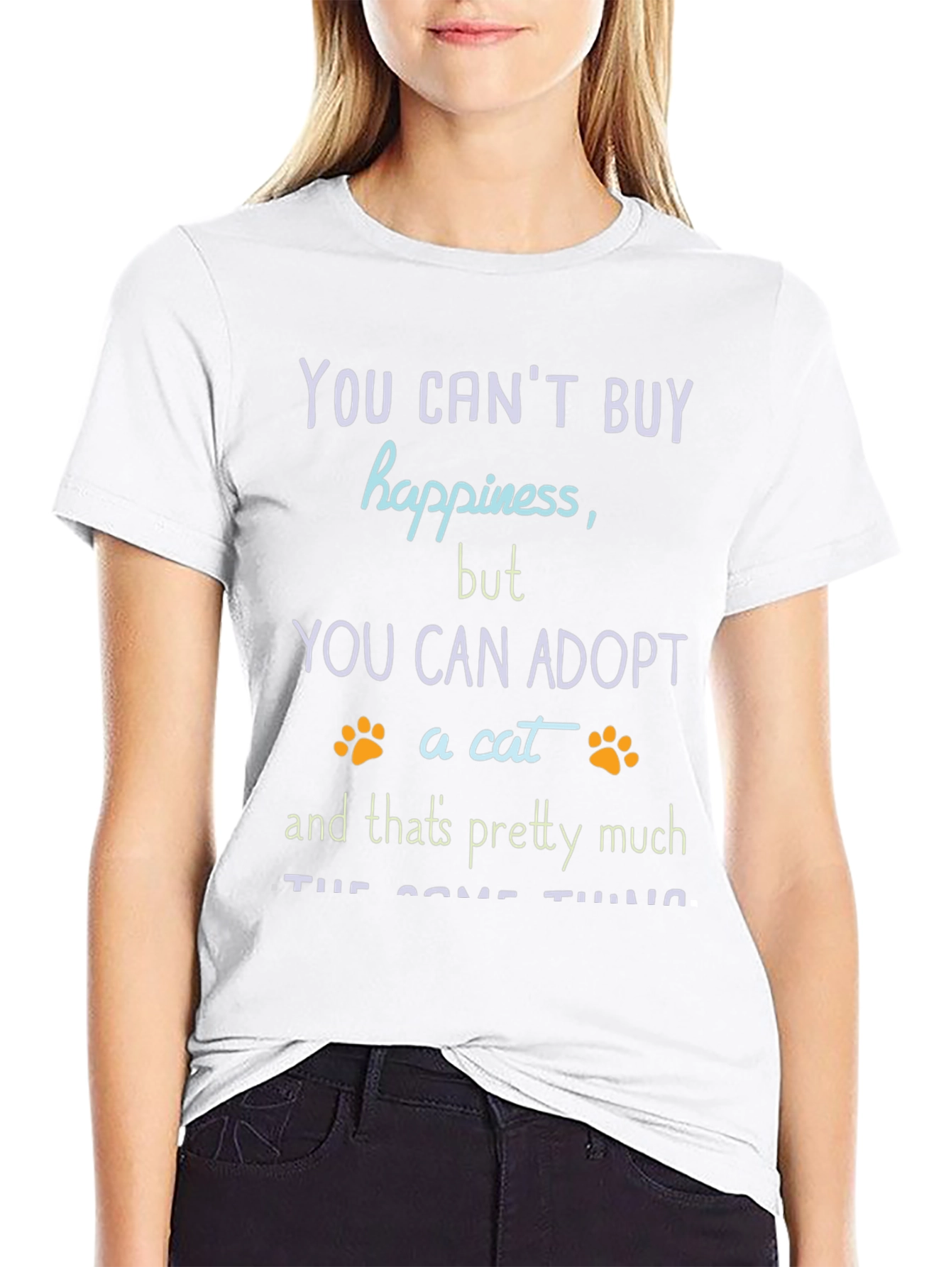 Adopt a Cat Graphic T-Shirt - Unisex