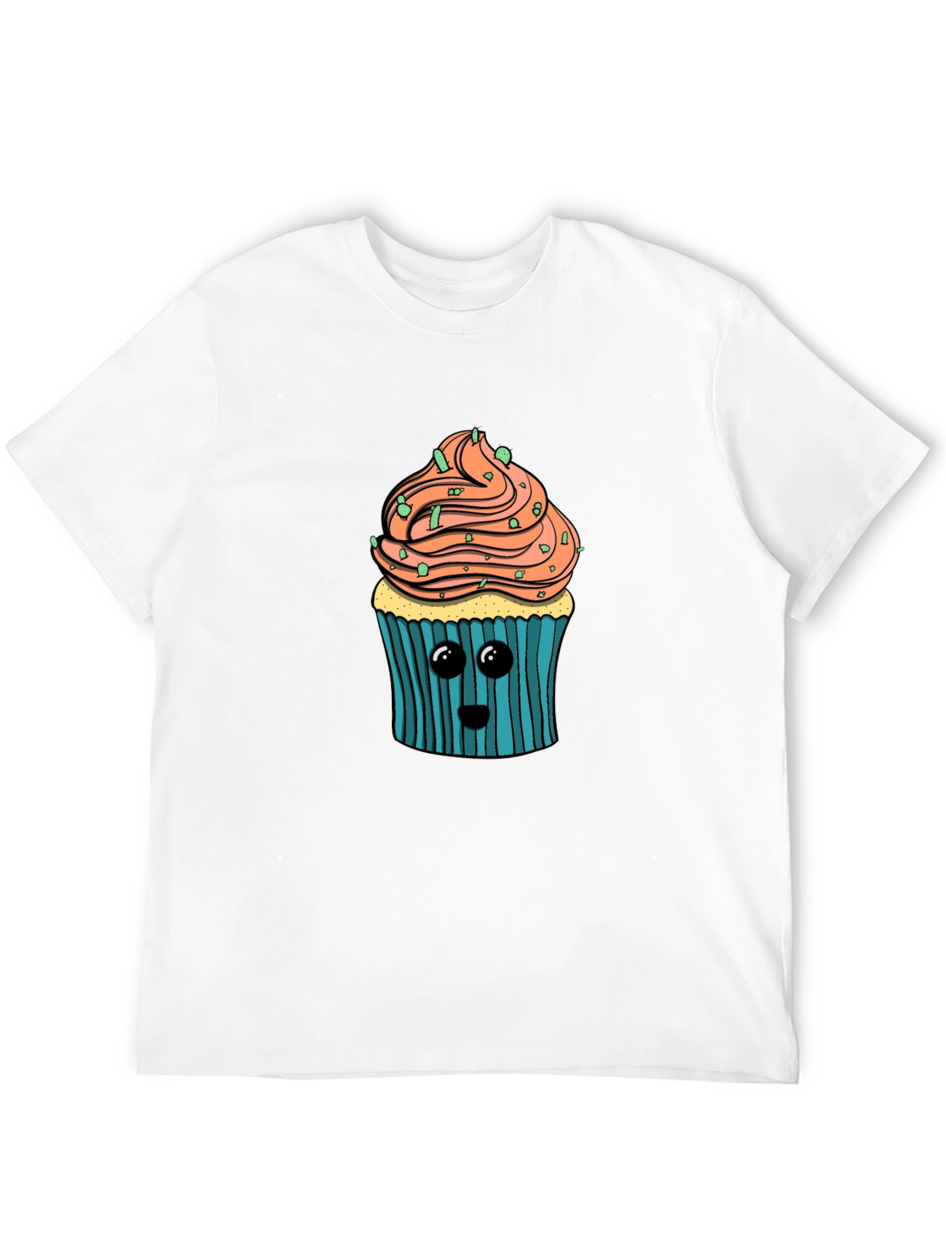Cute Cupcake Graphic T-Shirt - Soft Cotton Blend