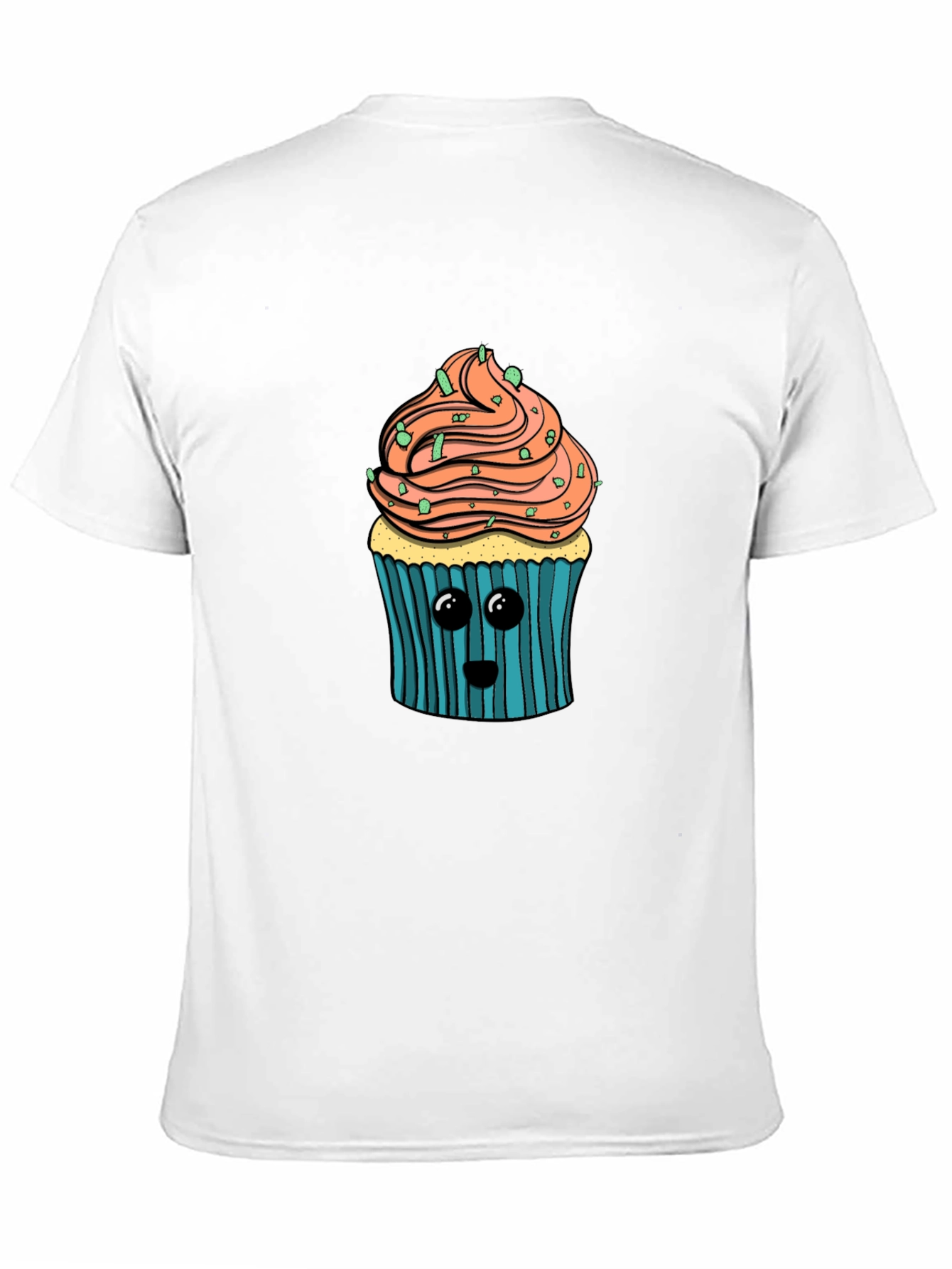 Cute Cupcake Graphic T-Shirt - Soft Cotton Blend