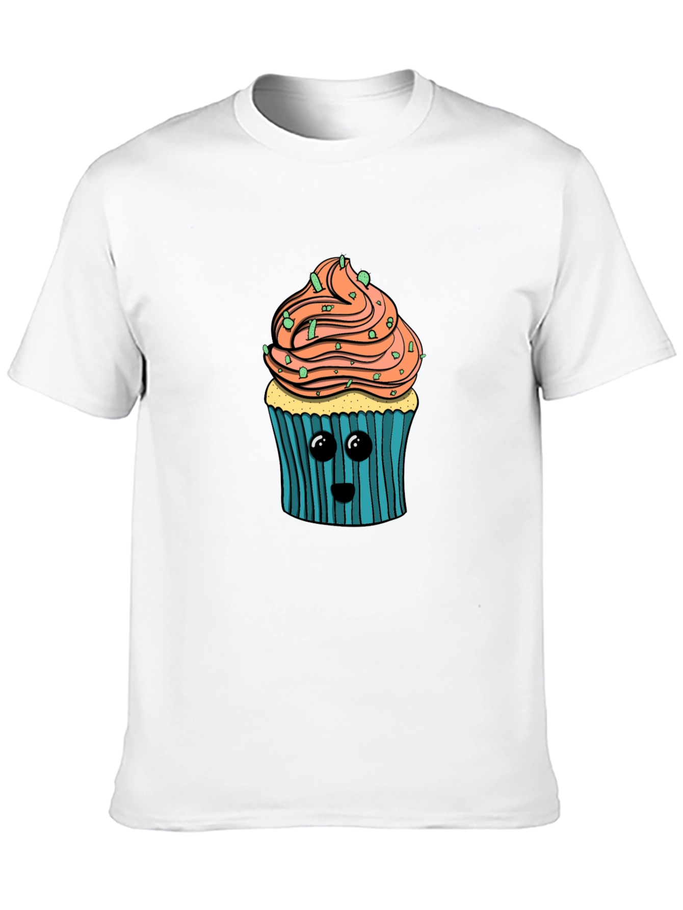 Cute Cupcake Graphic T-Shirt - Soft Cotton Blend