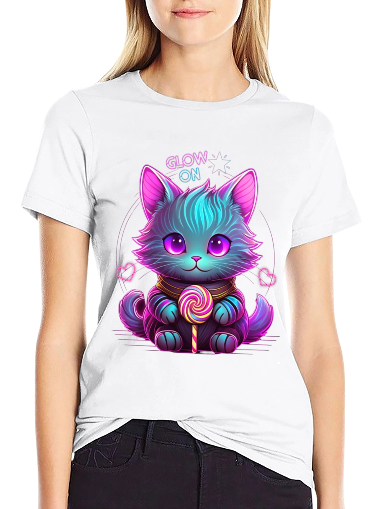 Neon Cat T-Shirt - Glow On!