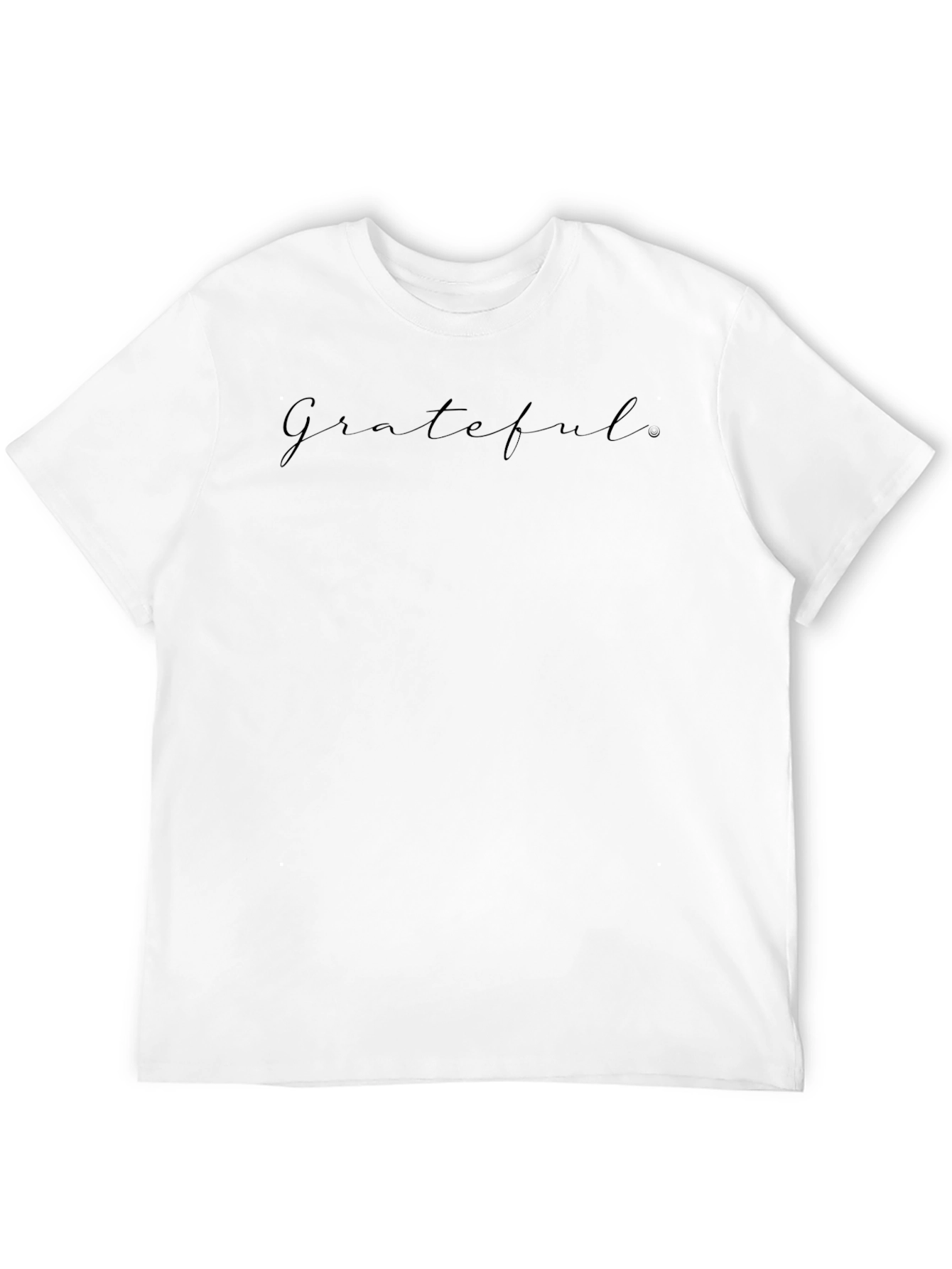 Grateful Script Black T-Shirt