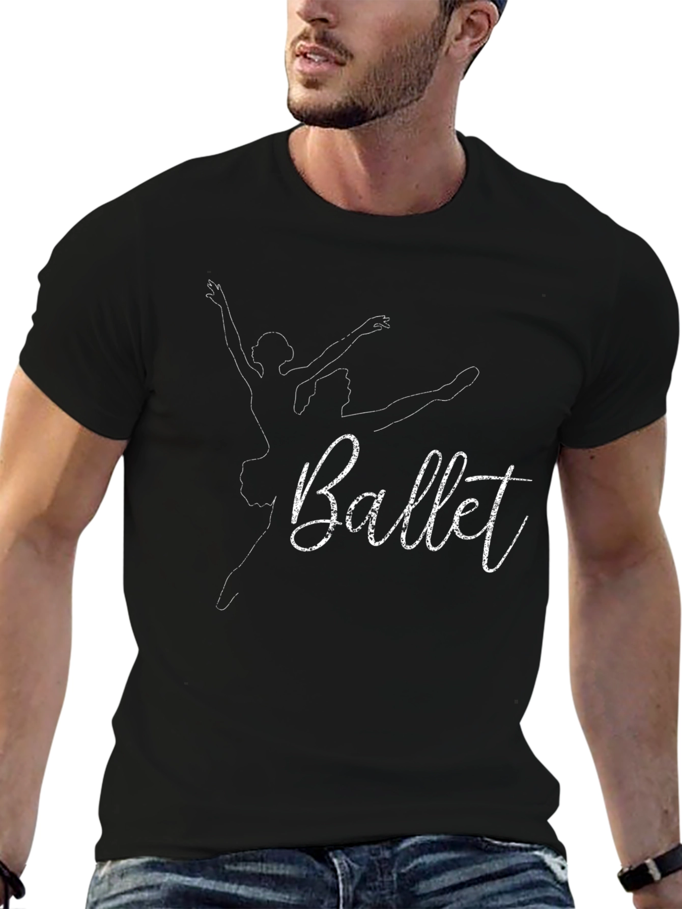 Ballet Dancer Graphic Tee - Black Unisex T-Shirt