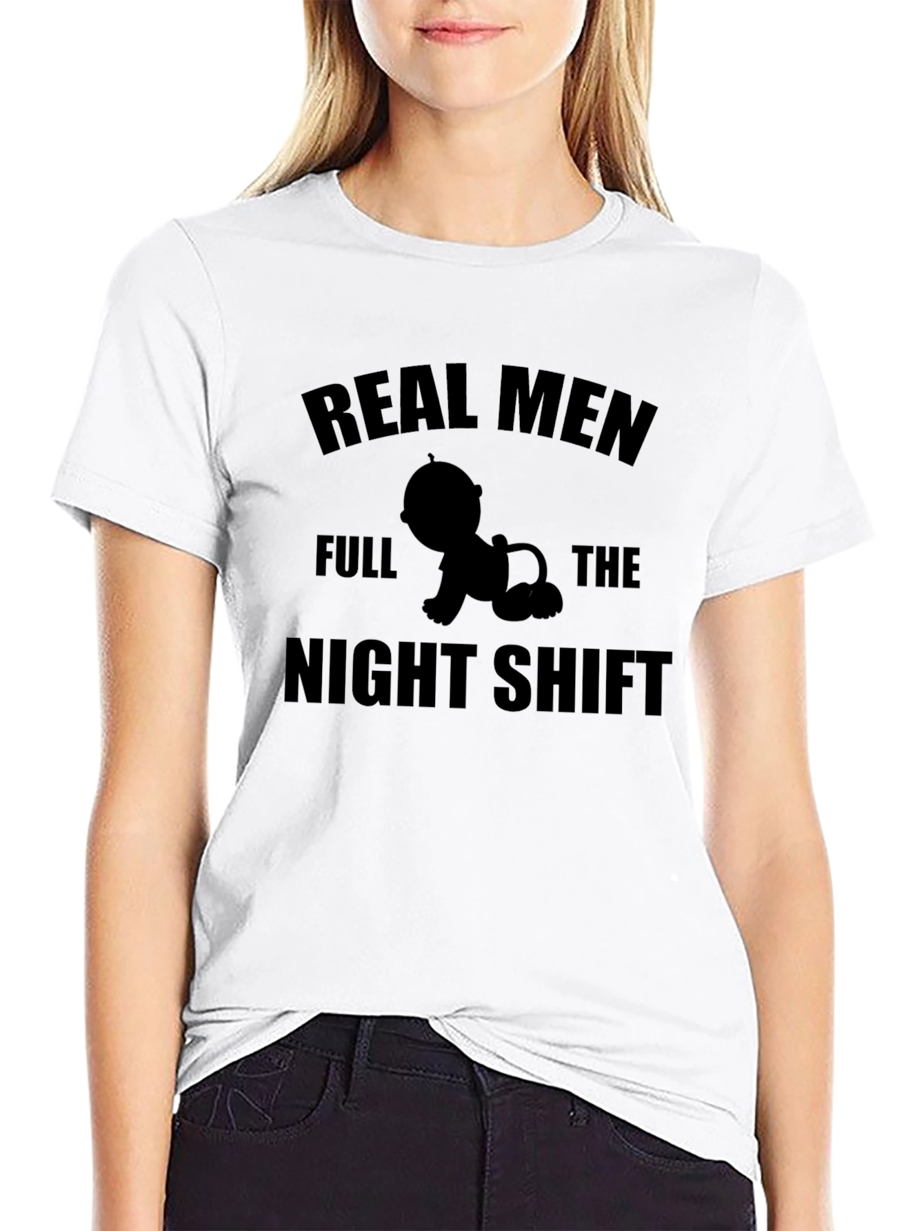 Real Men Full The Night Shift Graphic Tee