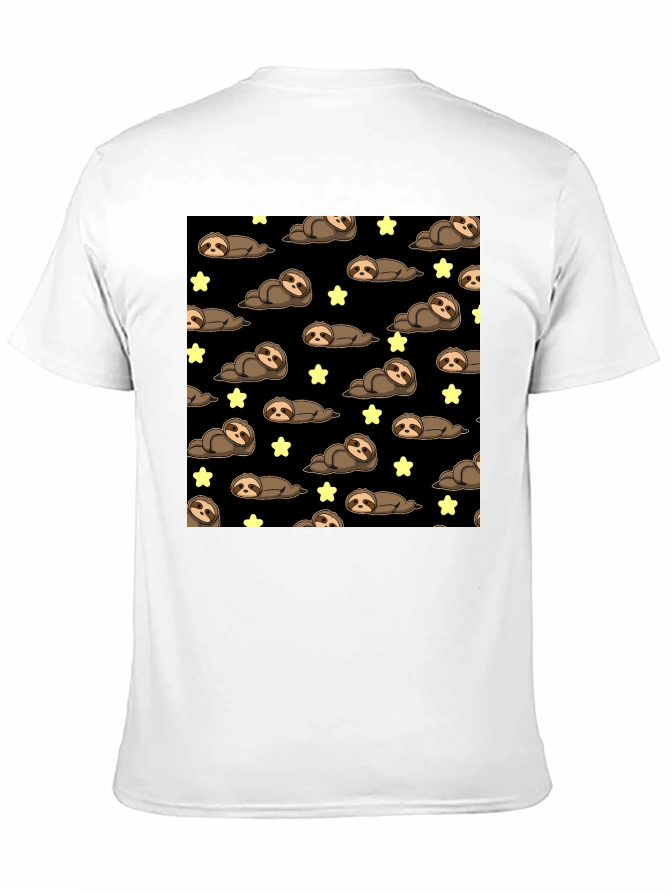 Cute Sloth Starry Night T-Shirt