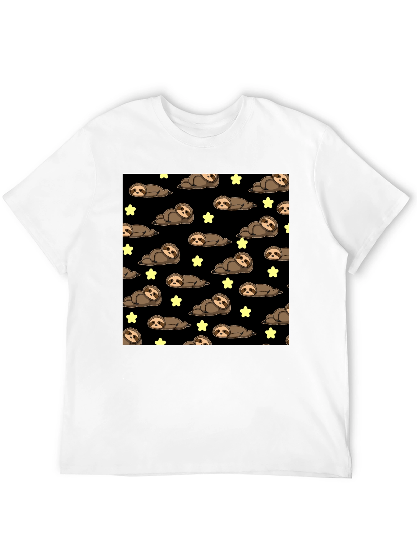 Cute Sloth Starry Night T-Shirt