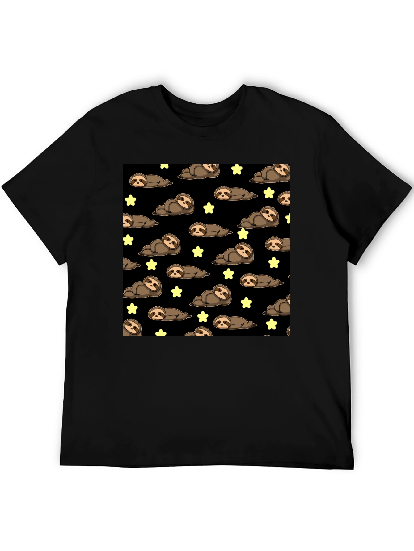 Cute Sloth Starry Night T-Shirt
