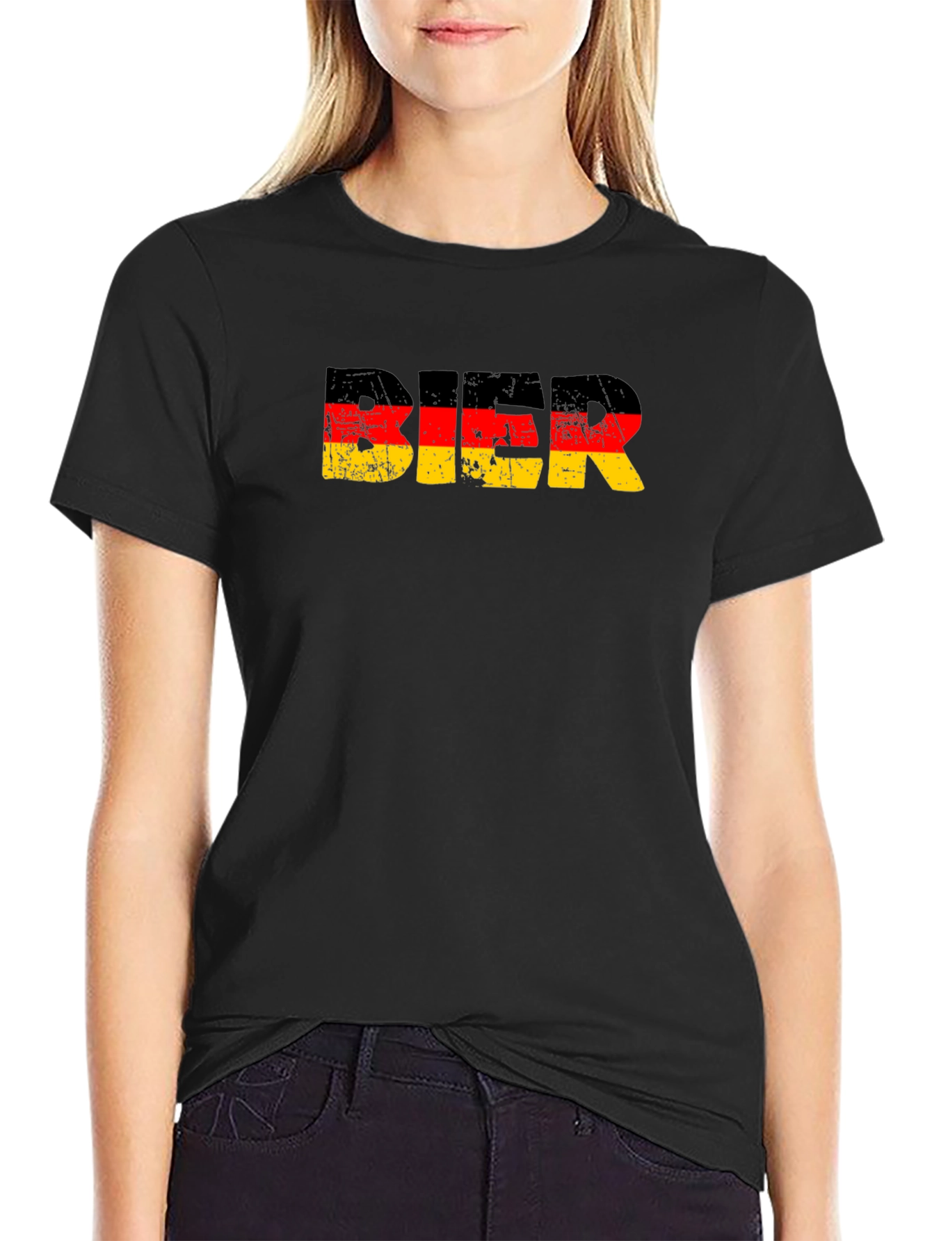 Bier German Flag Graphic T-Shirt