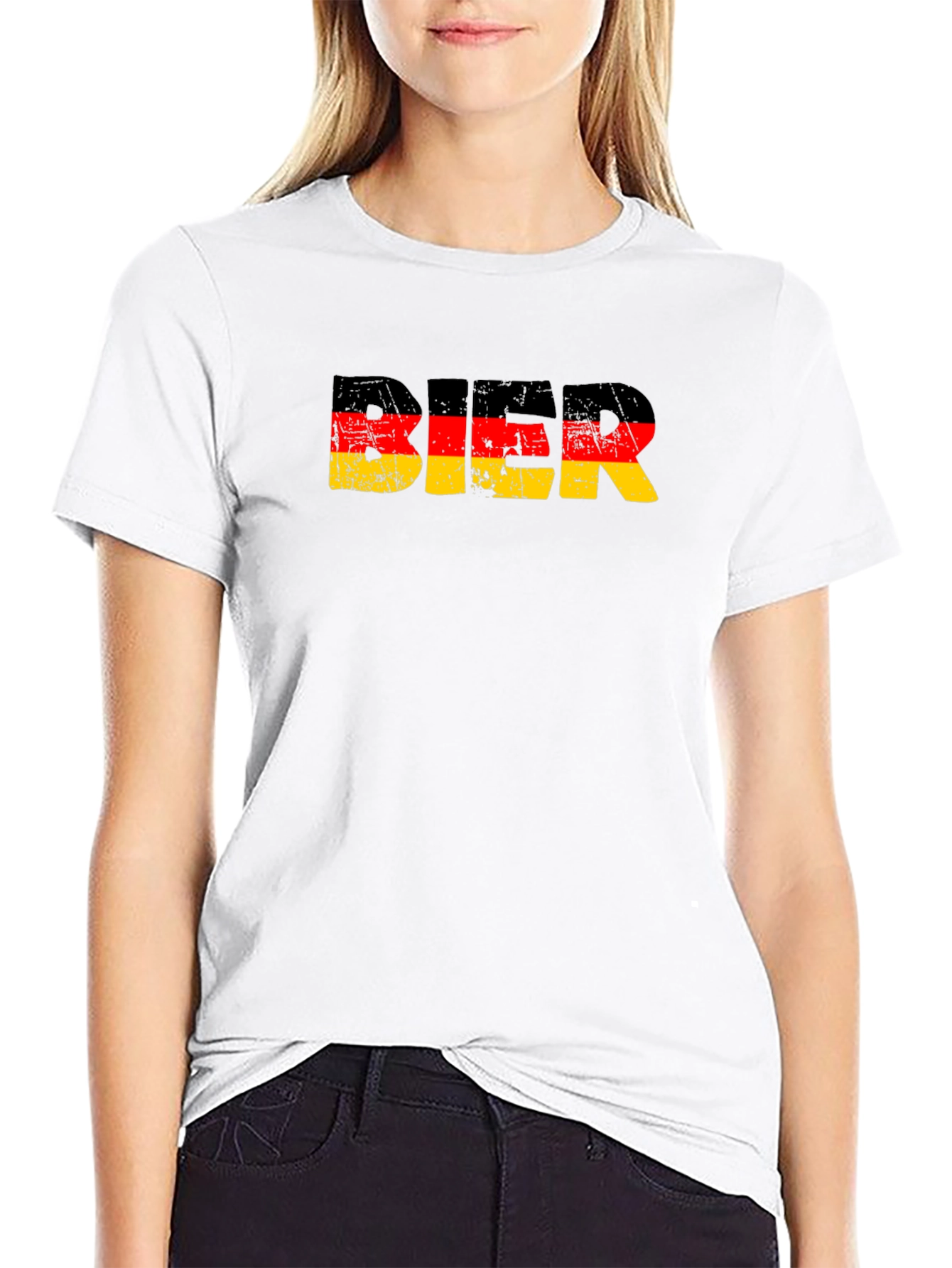 Bier German Flag Graphic T-Shirt