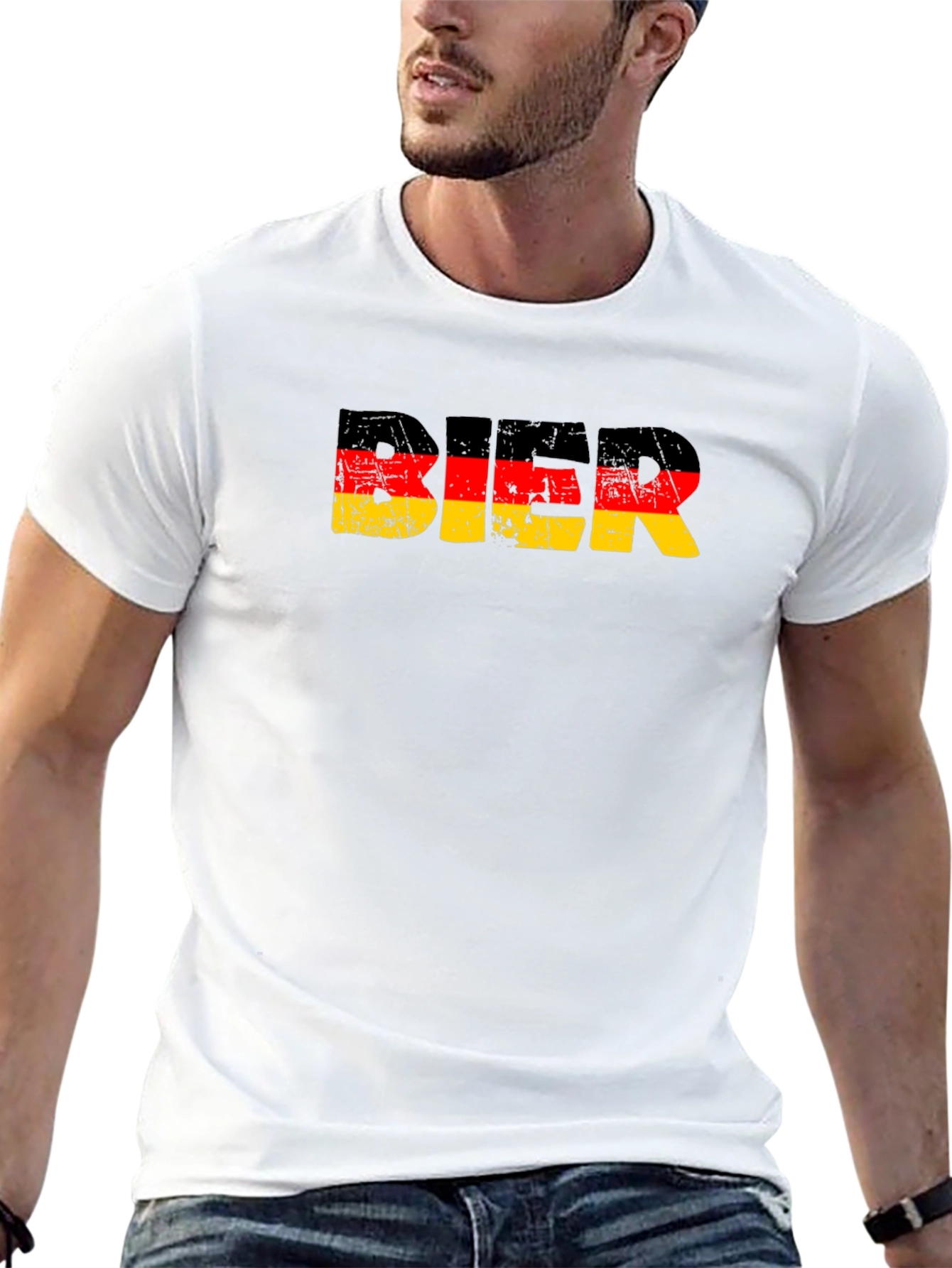 Bier German Flag Graphic T-Shirt