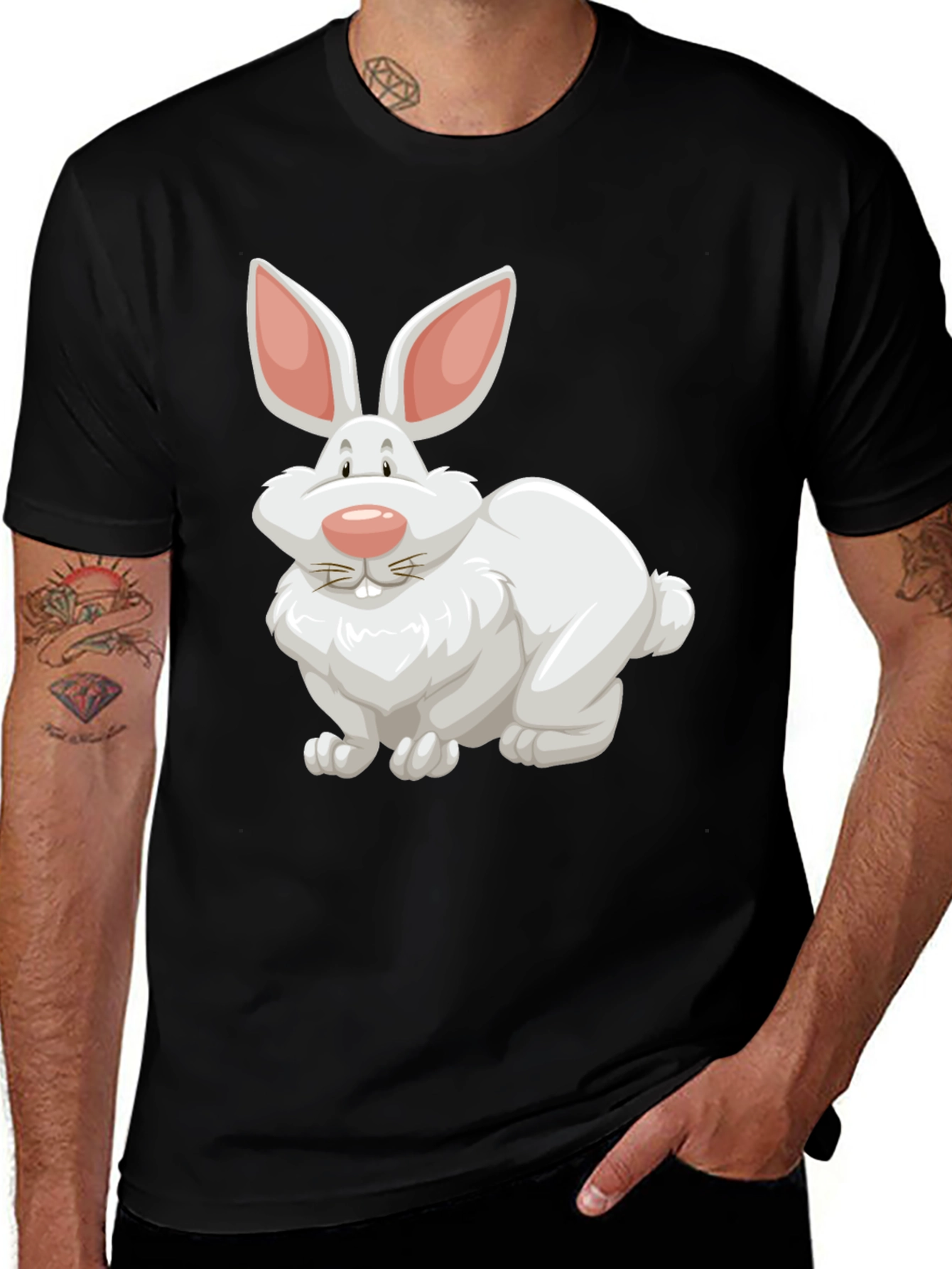 Rabbit Graphic Tee - Easter Fun