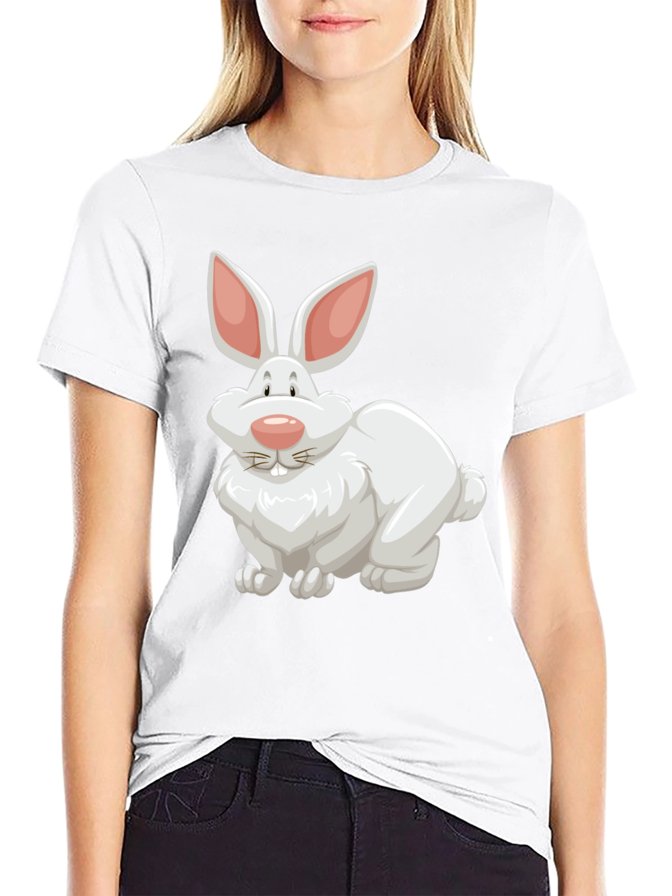 Rabbit Graphic Tee - Easter Fun
