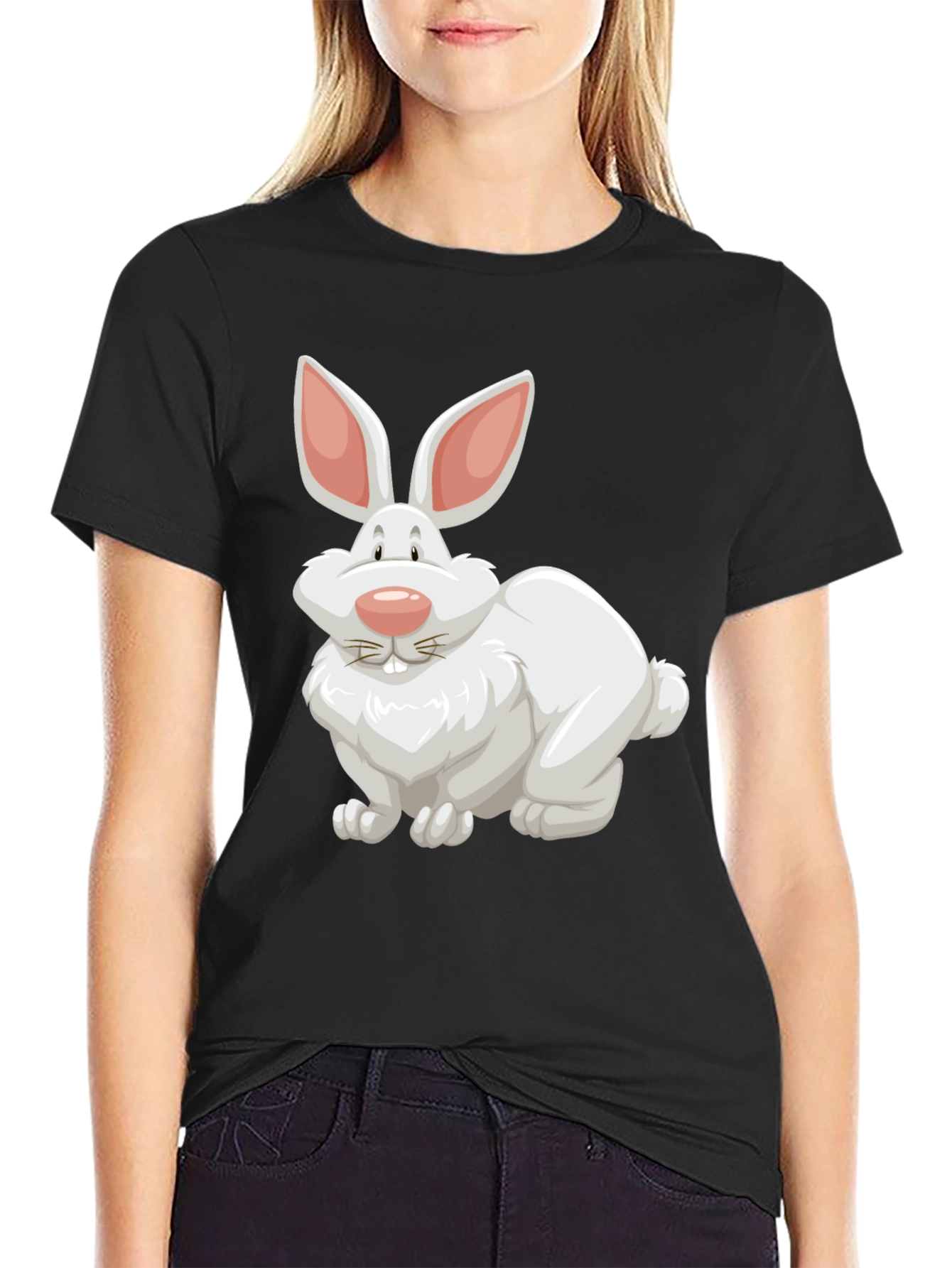 Rabbit Graphic Tee - Easter Fun