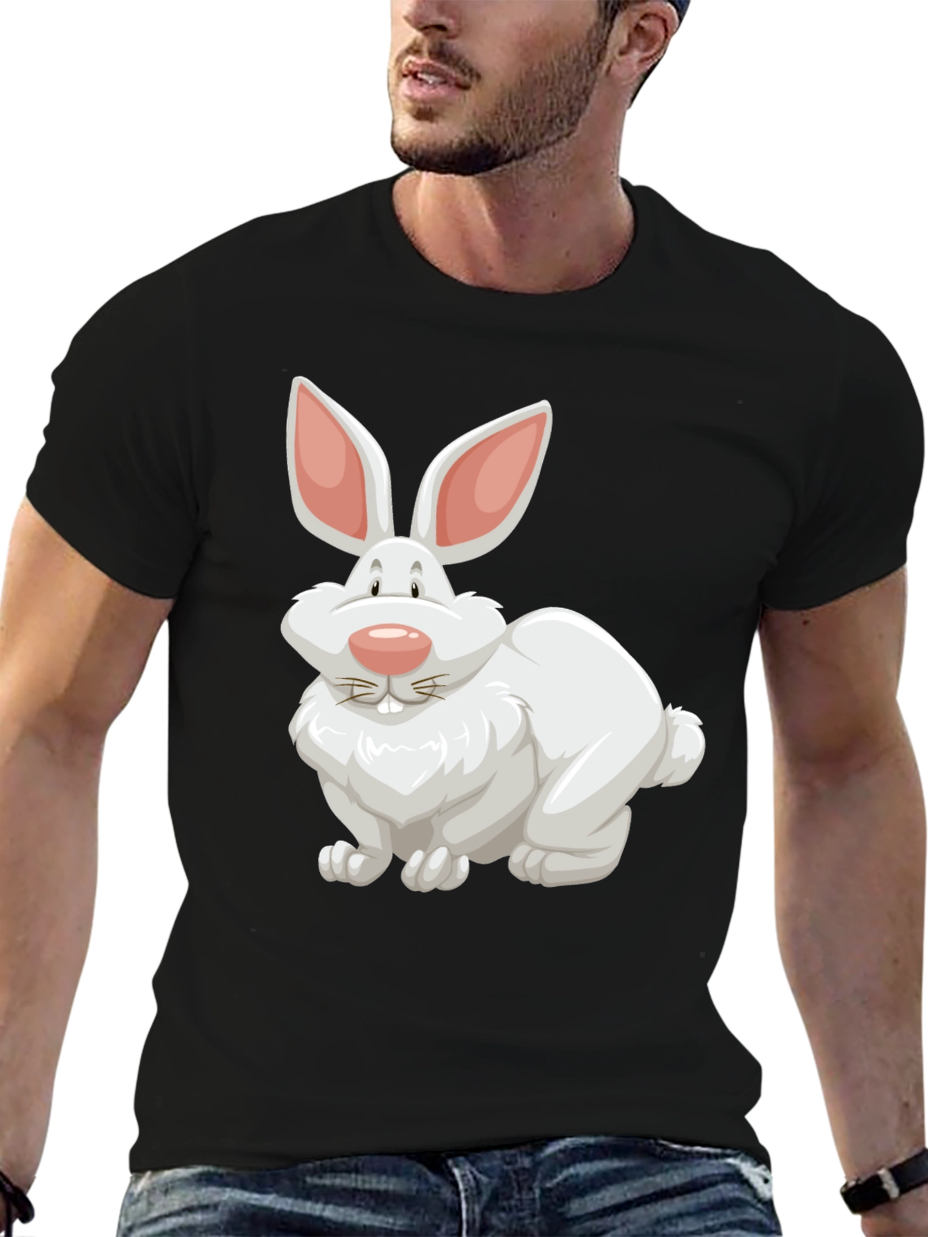 Rabbit Graphic Tee - Easter Fun