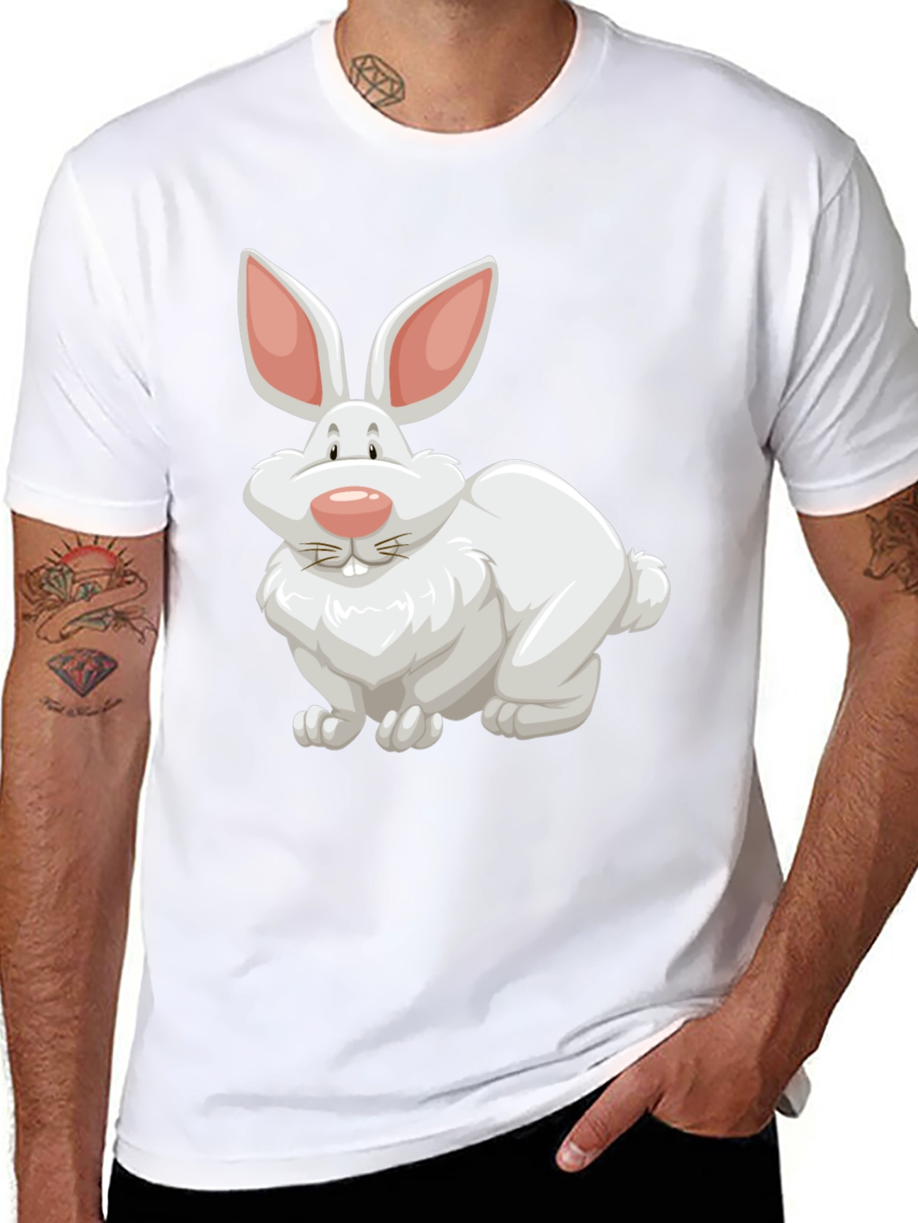 Rabbit Graphic Tee - Easter Fun