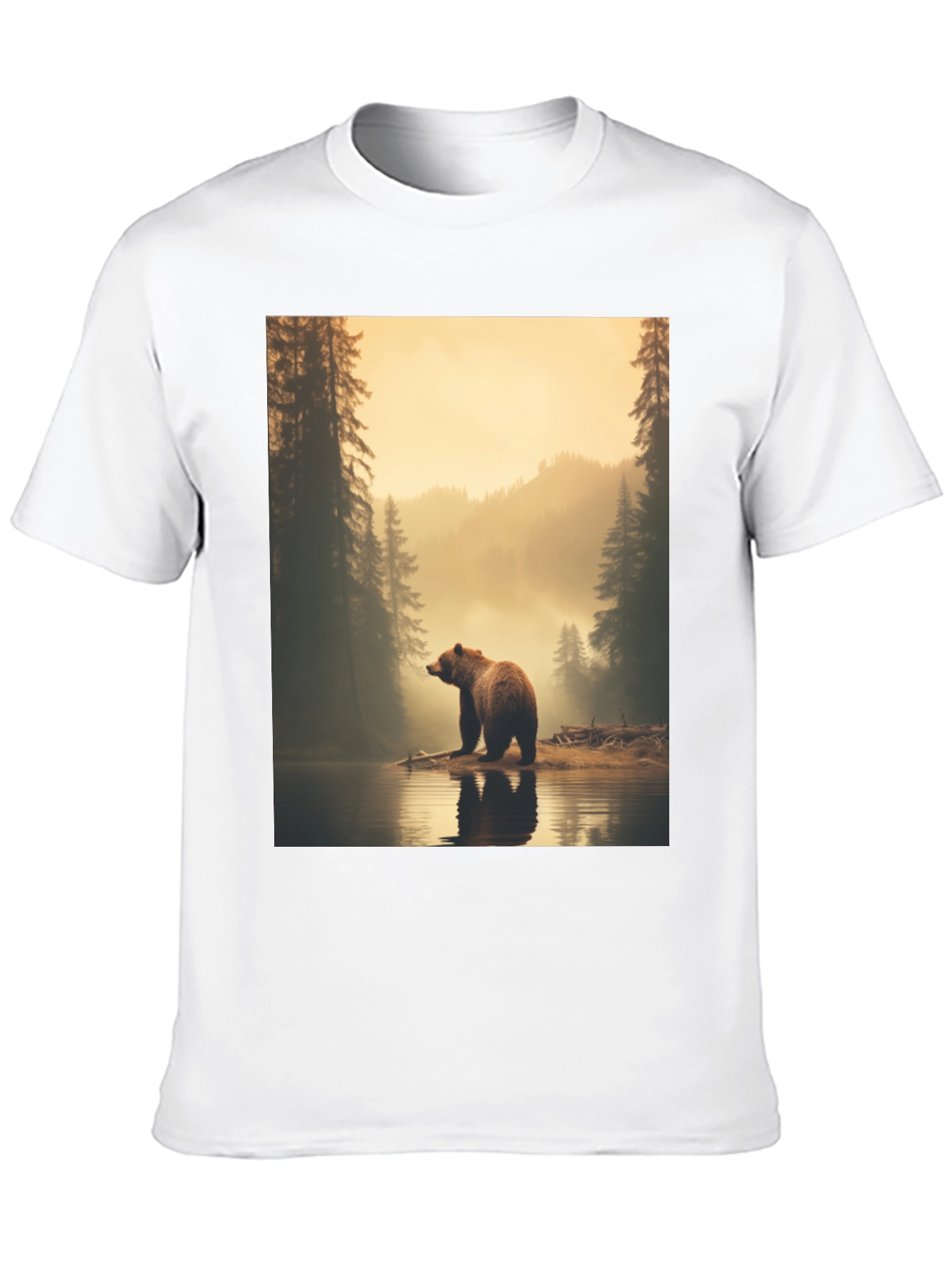 Bear Lake Graphic Tee - Wildlife Nature Shirt