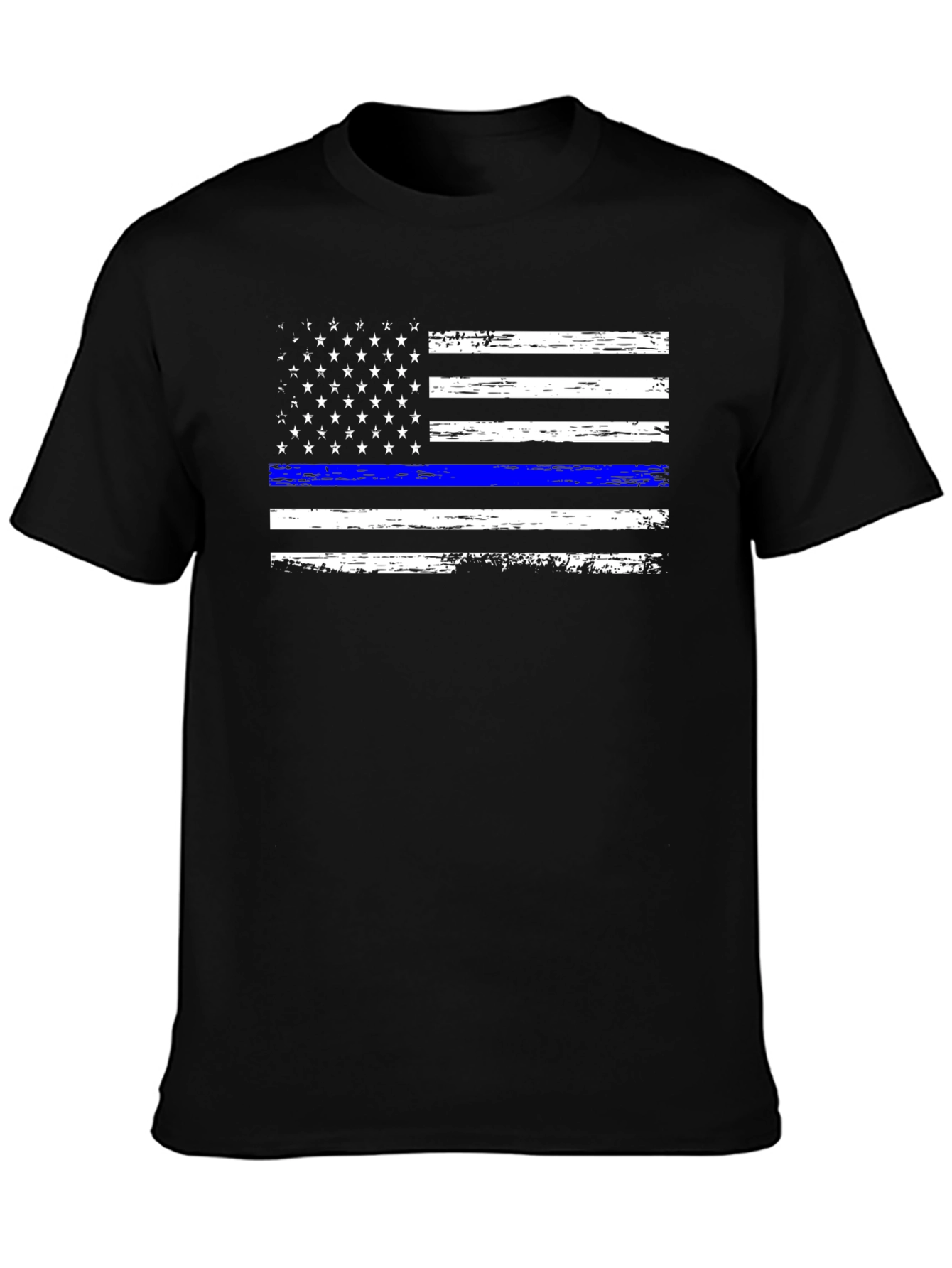 Thin Blue Line USA Flag T-Shirt