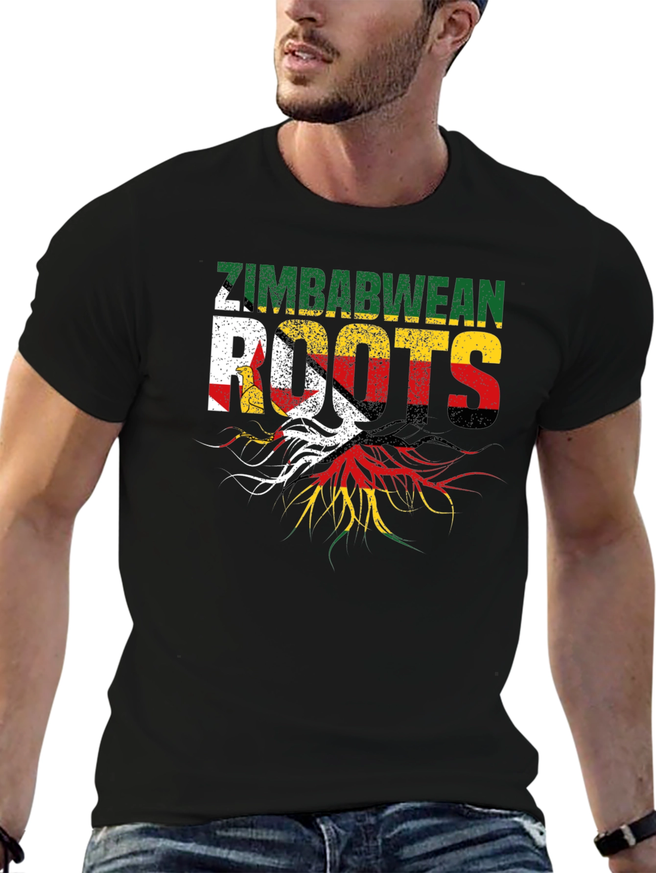Zimbabwean Roots Black T-Shirt