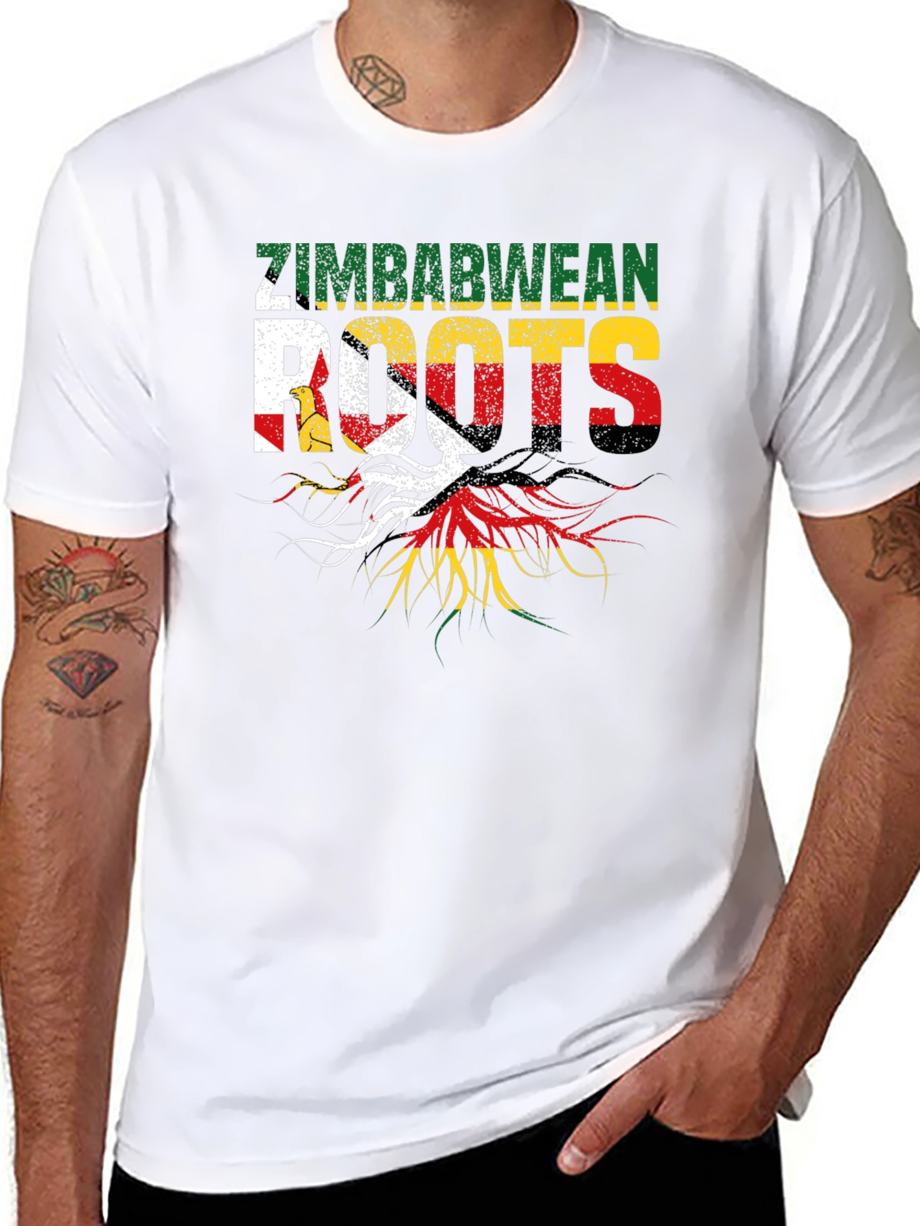 Zimbabwean Roots Black T-Shirt
