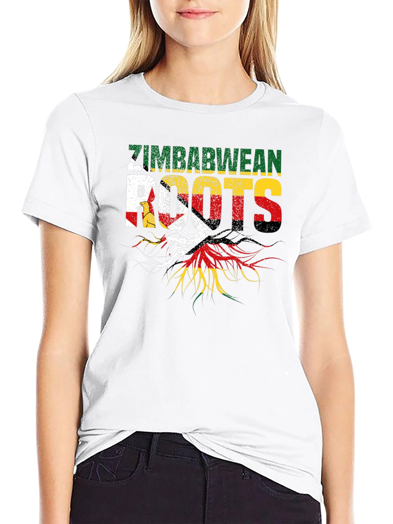 Zimbabwean Roots Black T-Shirt