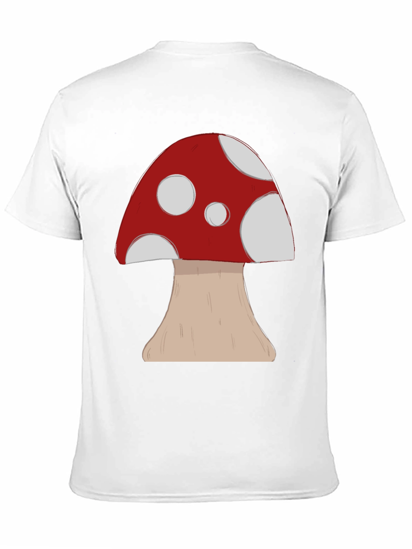 Mushroom Graphic Tee -  Casual Cotton Comfort