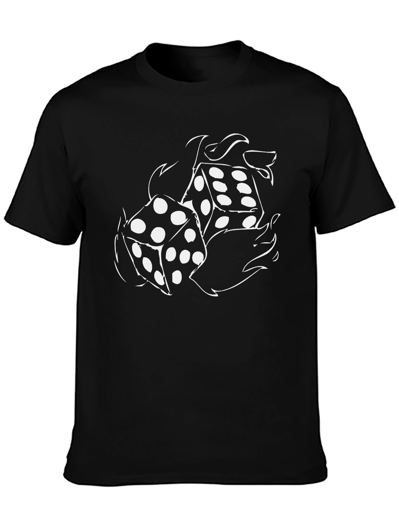 Dice Graphic Black T-Shirt