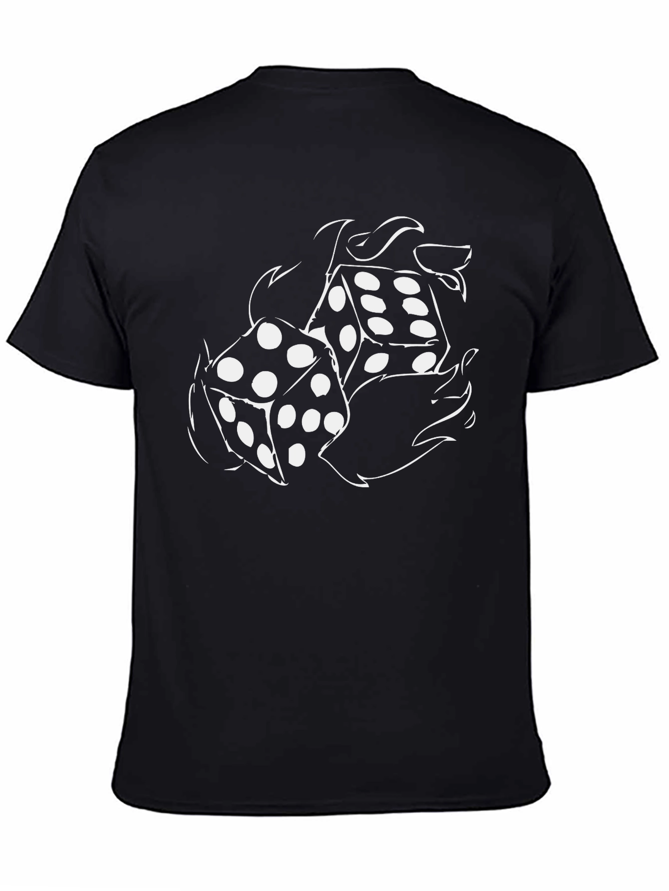 Dice Graphic Black T-Shirt