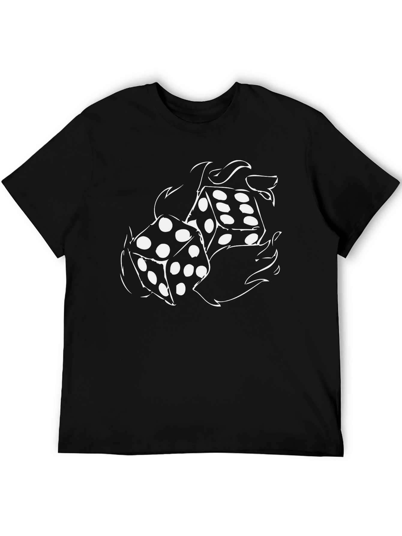 Dice Graphic Black T-Shirt