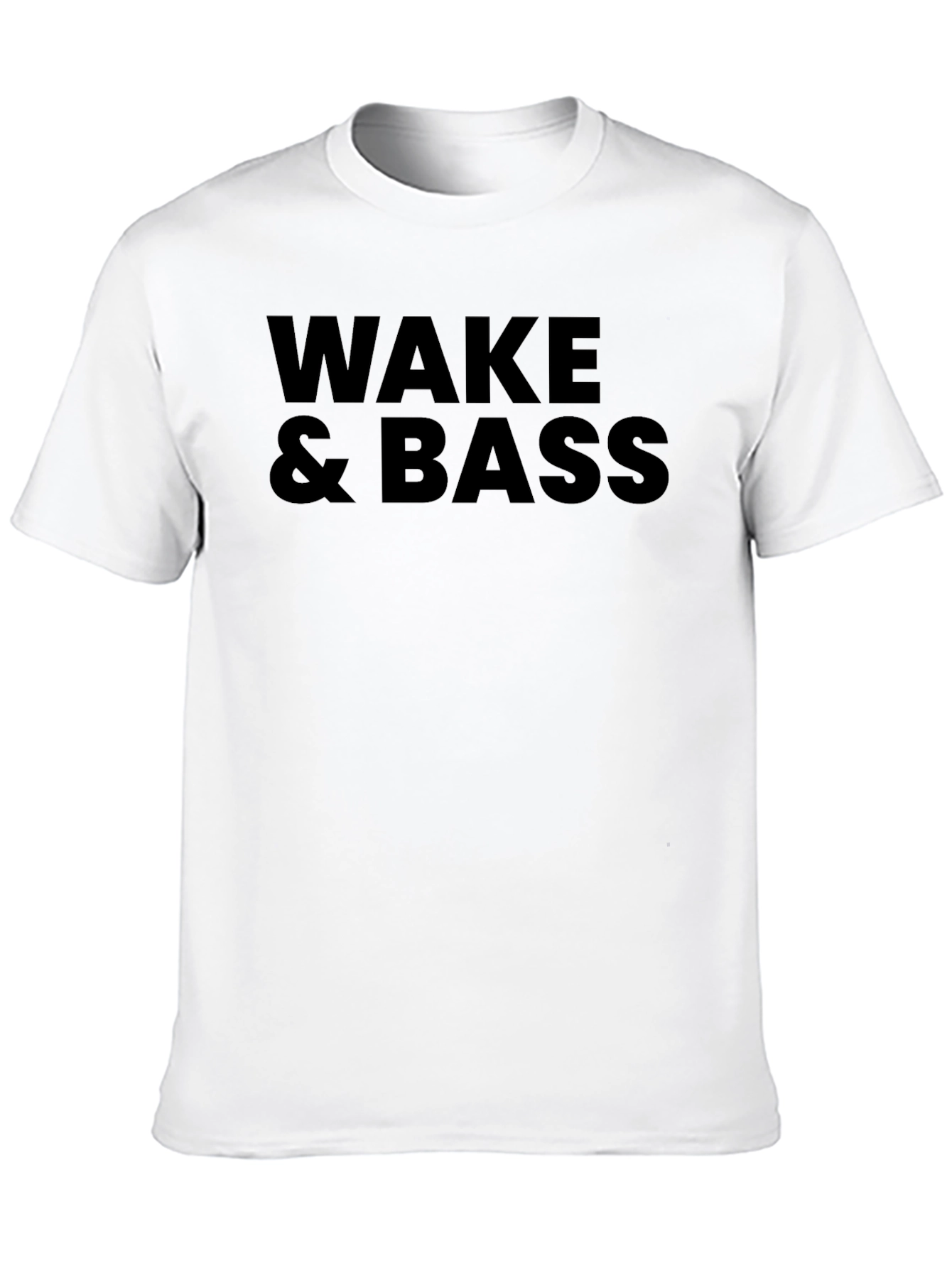 Wake & Bass Black Graphic Tee