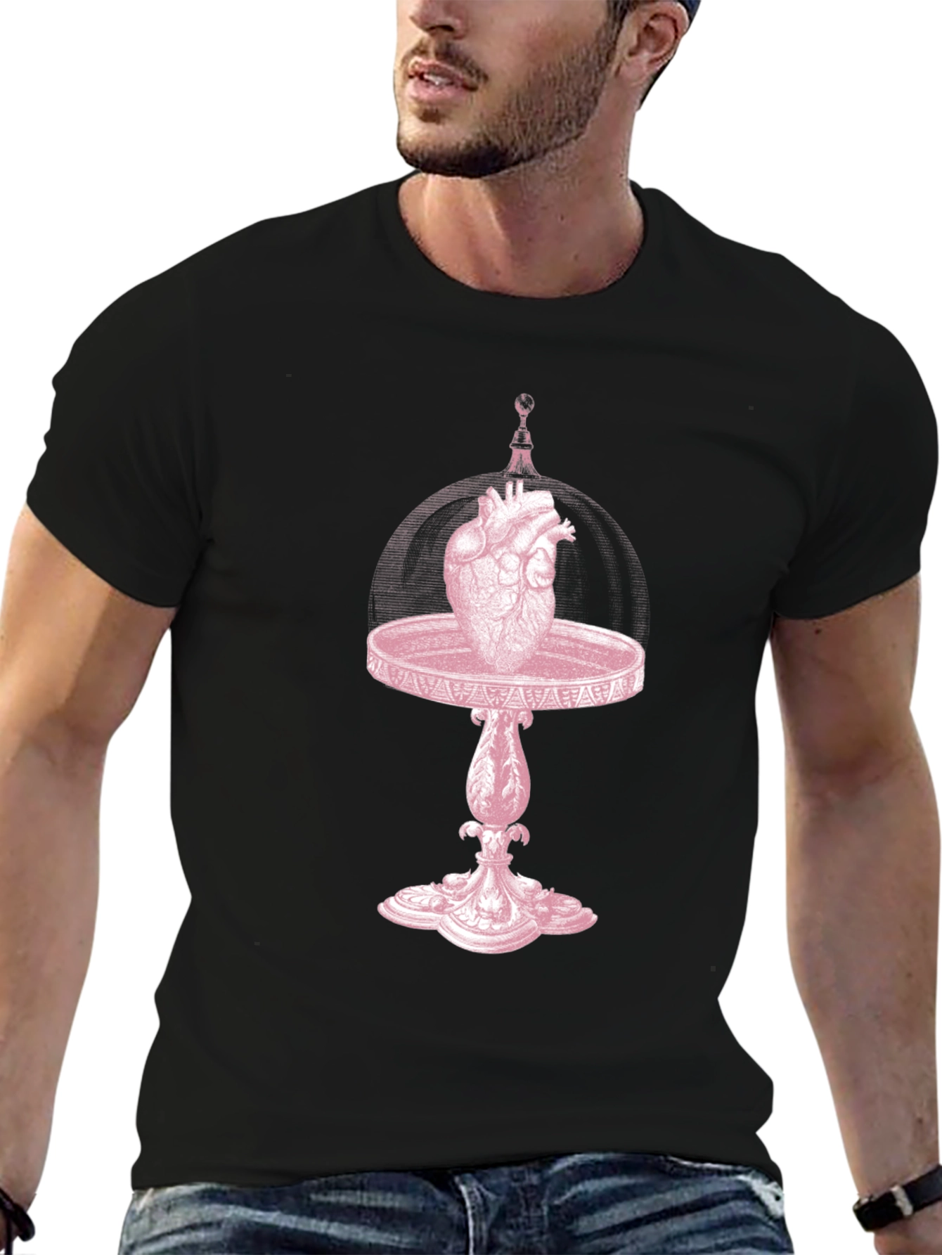 Anatomical Heart Under Glass Dome T-Shirt