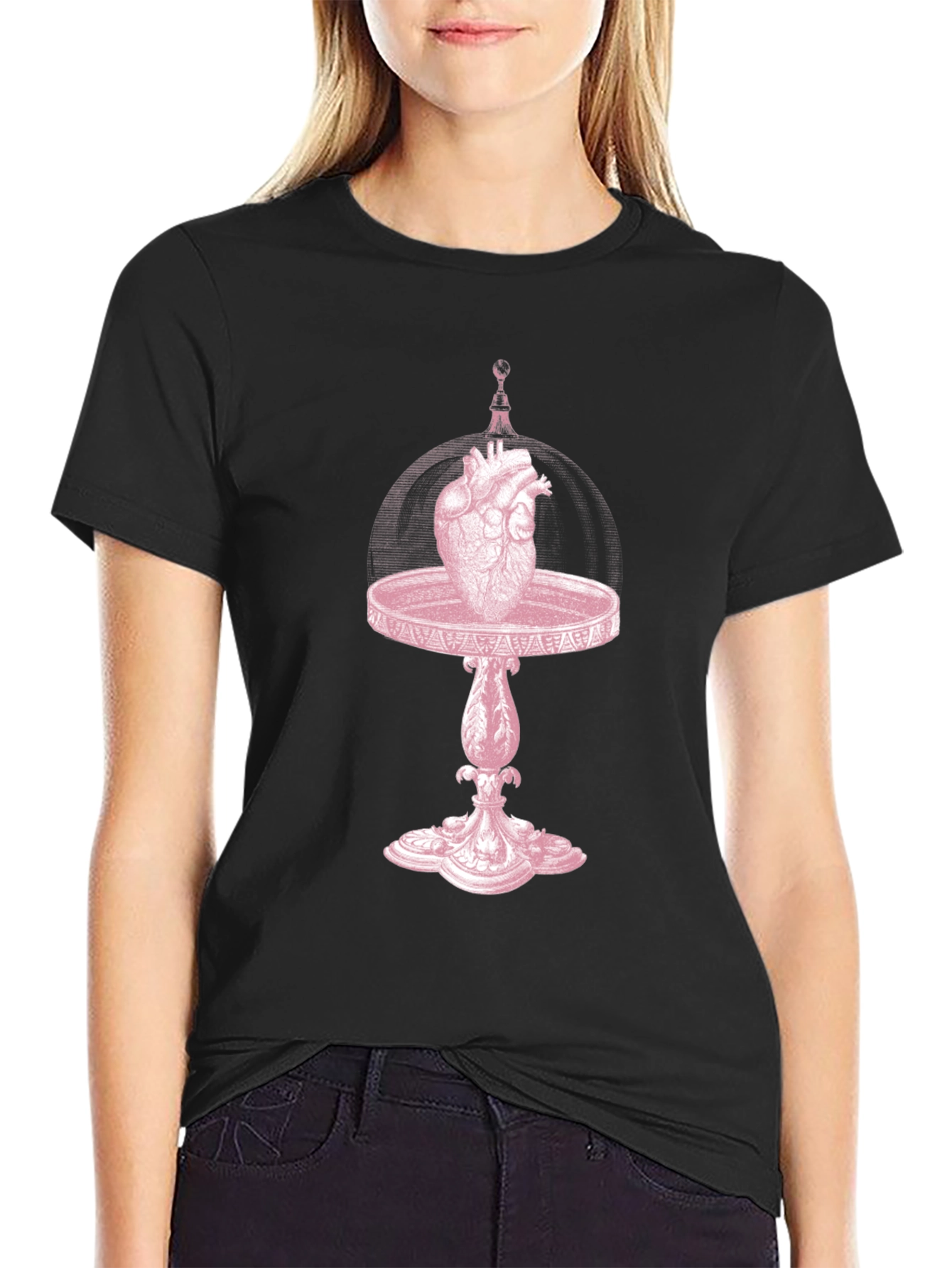 Anatomical Heart Under Glass Dome T-Shirt