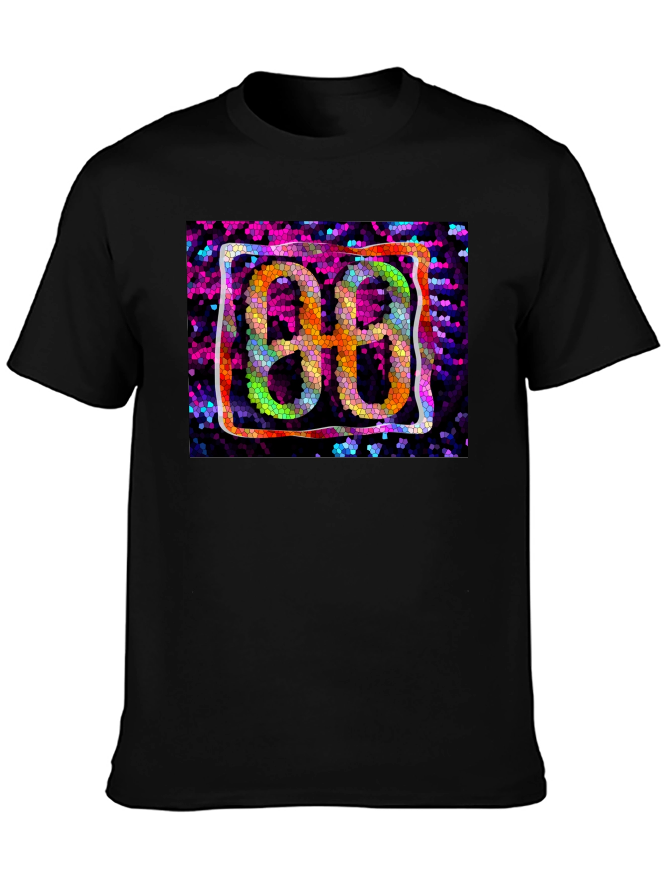Abstract 88 Graphic Black T-Shirt