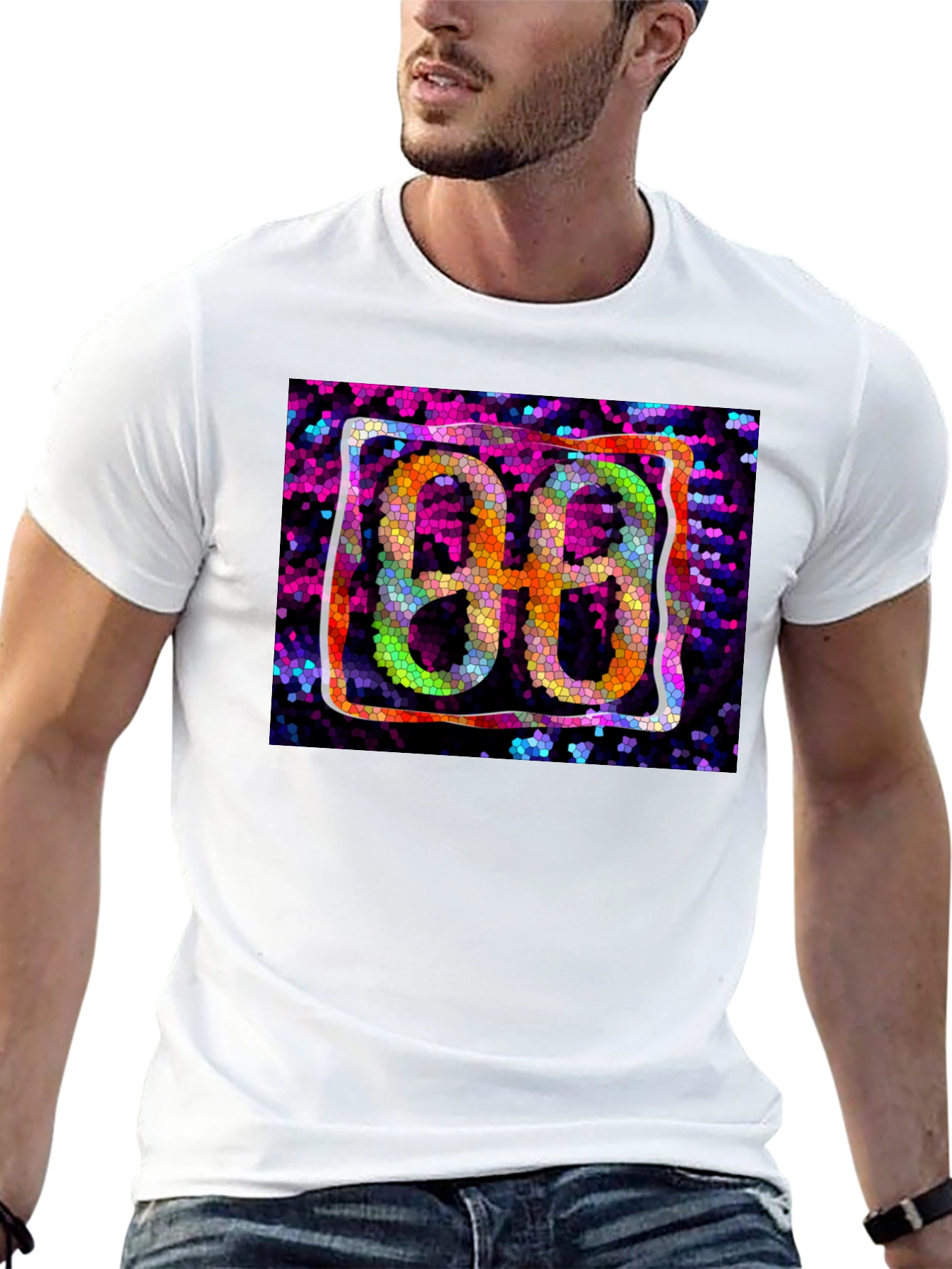 Abstract 88 Graphic Black T-Shirt
