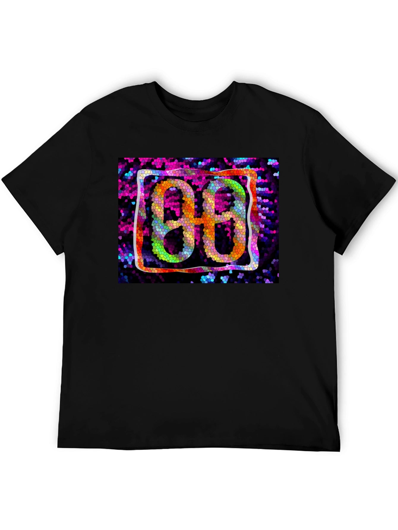 Abstract 88 Graphic Black T-Shirt
