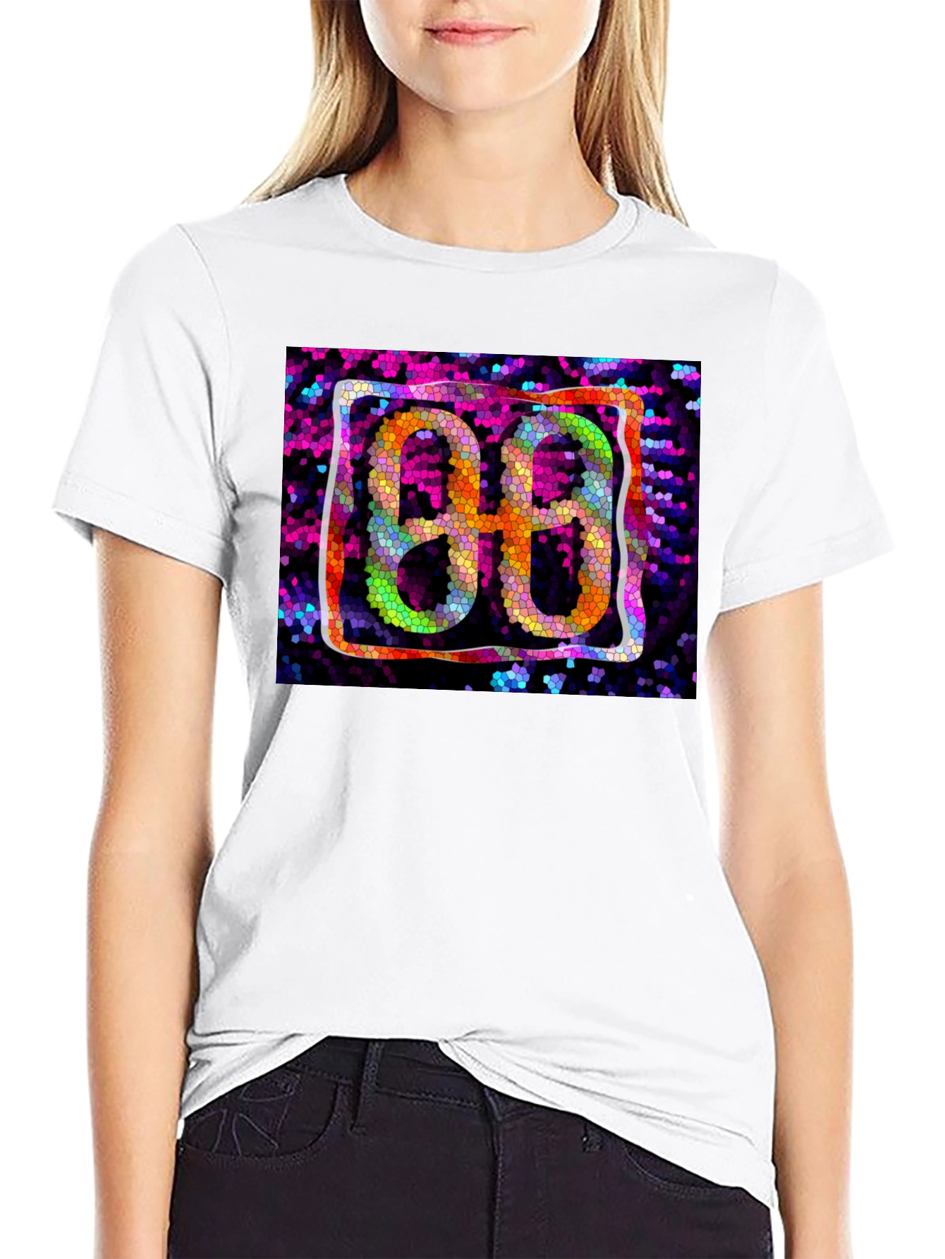 Abstract 88 Graphic Black T-Shirt
