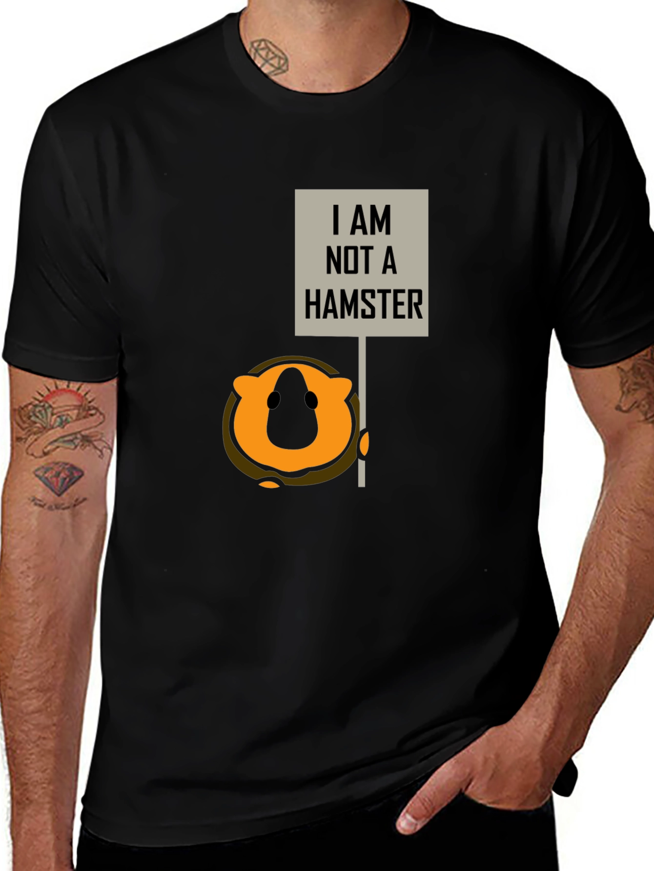 I Am Not a Hamster Funny Graphic T-Shirt