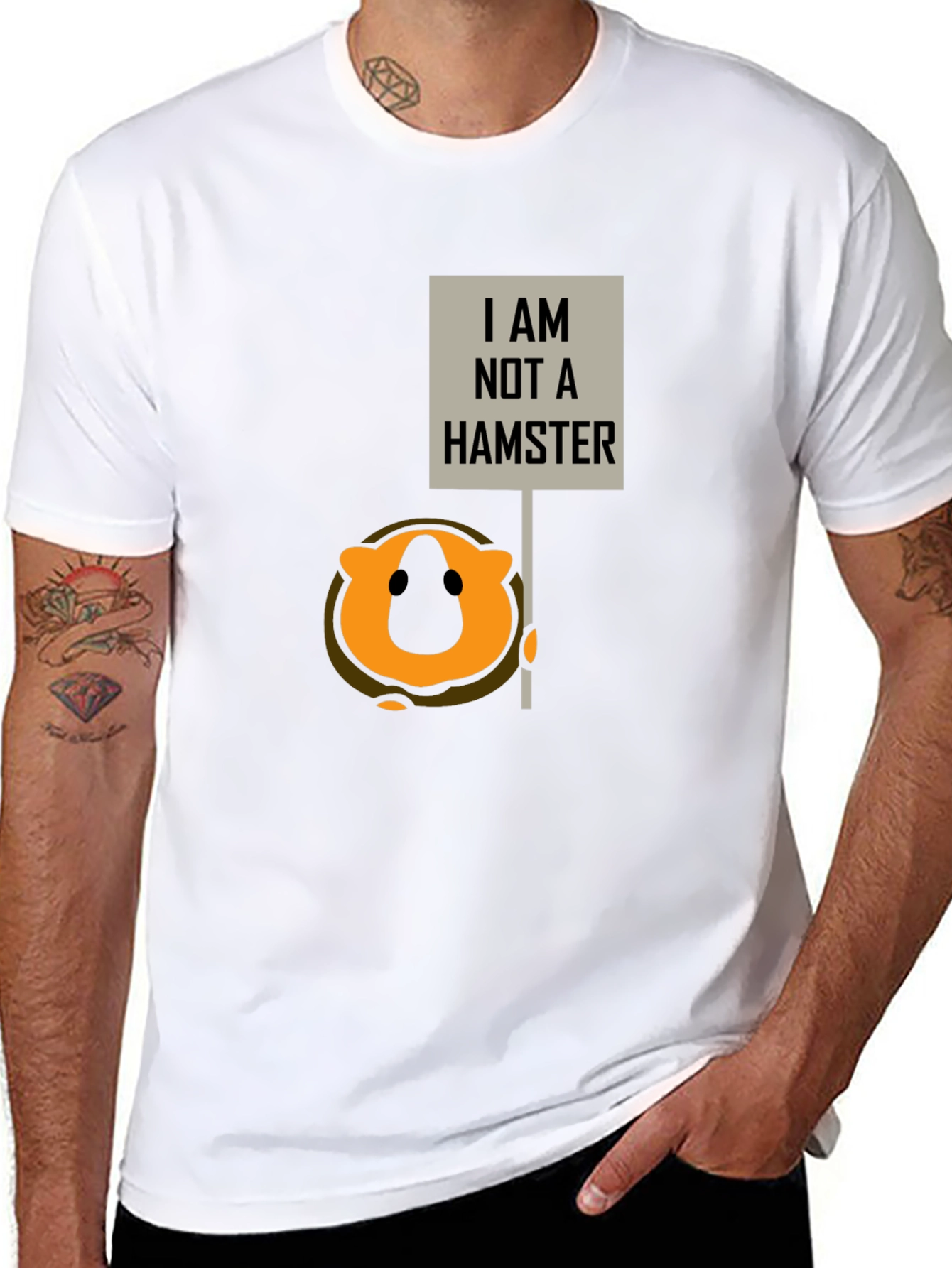 I Am Not a Hamster Funny Graphic T-Shirt