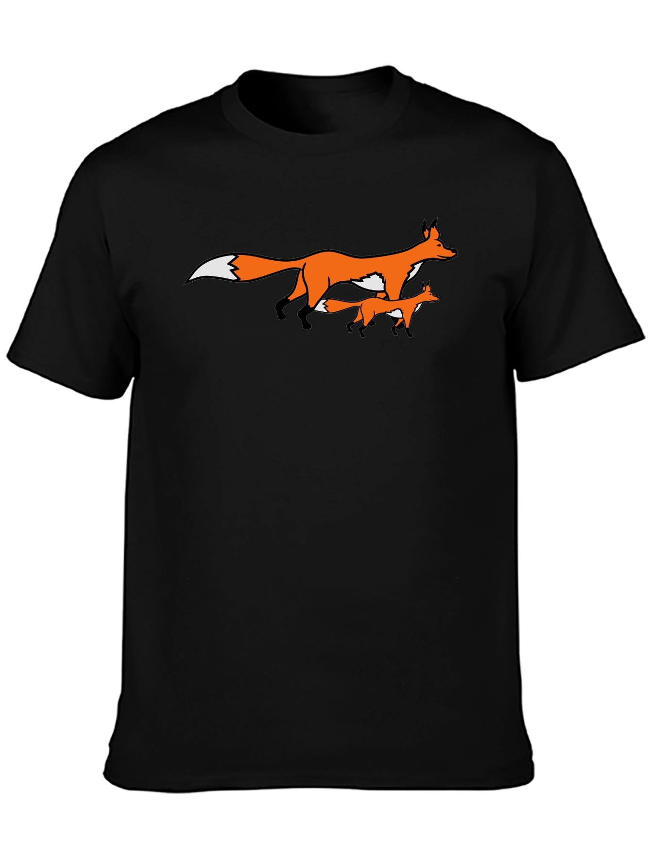 Fox Family Graphic Print Tee