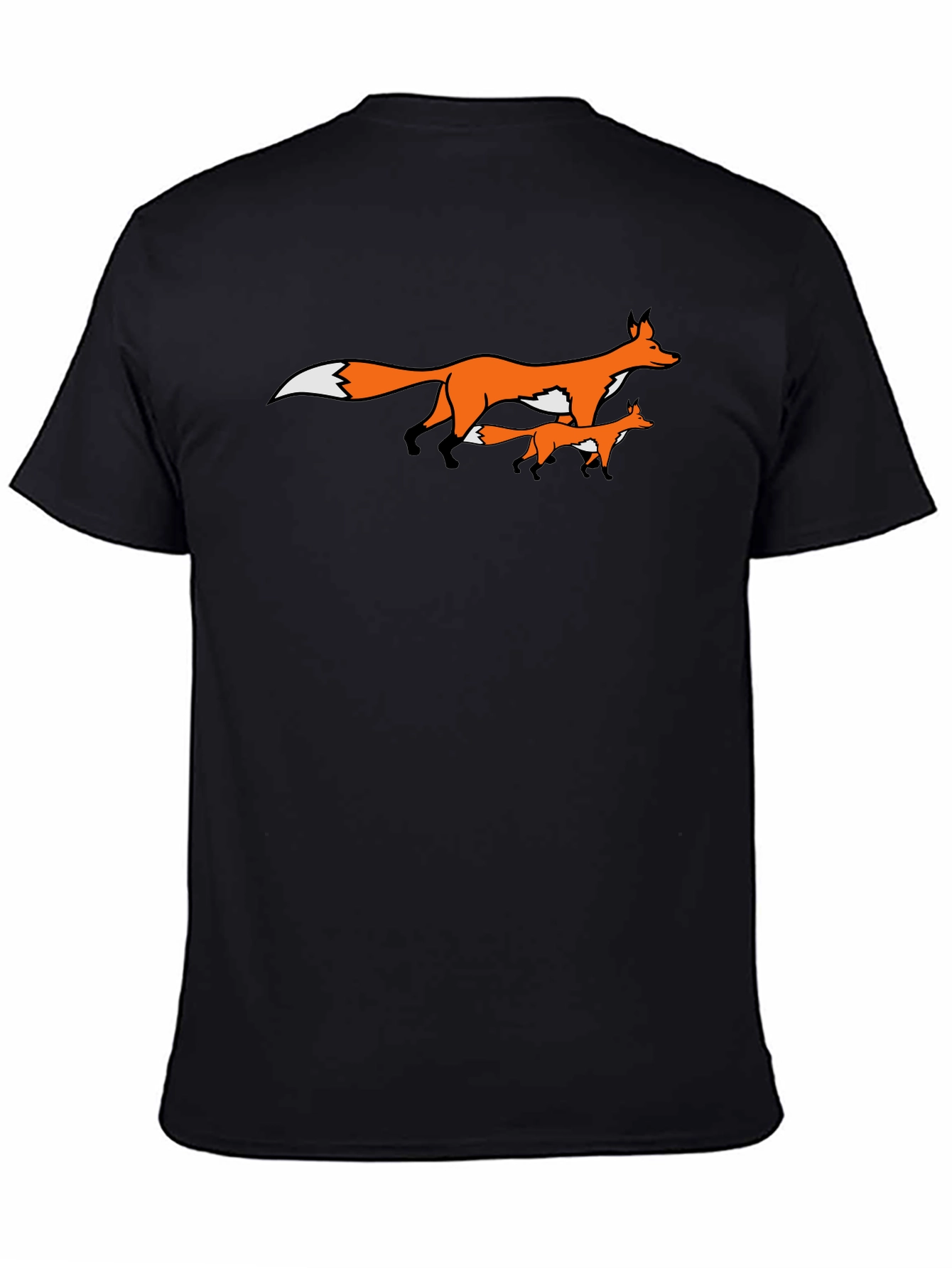 Fox Family Graphic Print Tee
