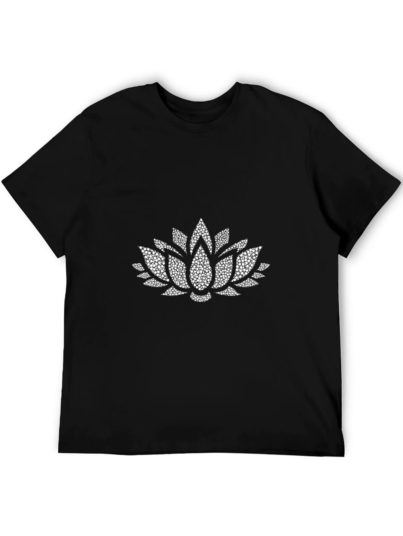 Lotus Graphic Black T-Shirt