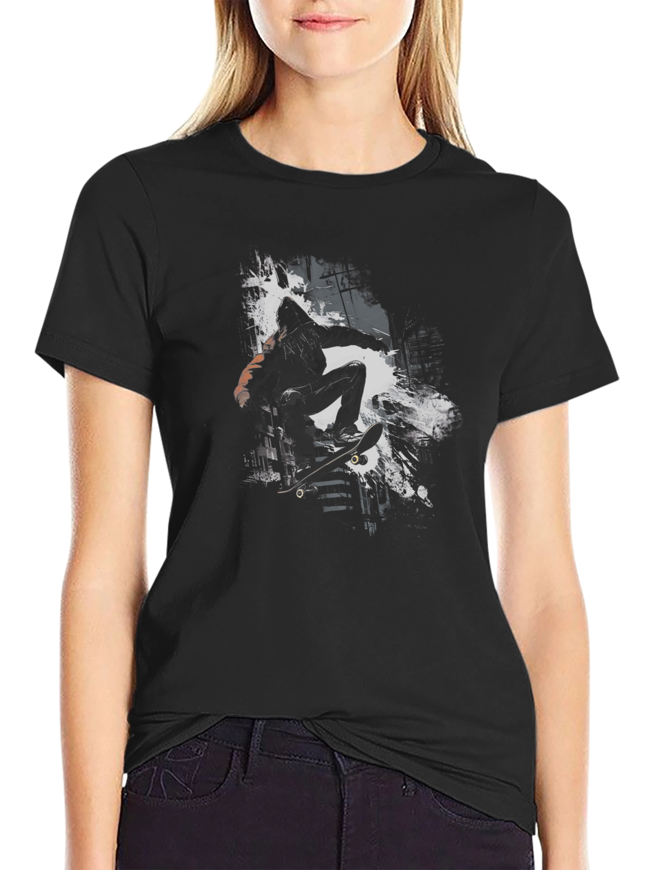 Skateboarder Graphic Tee - Urban Style