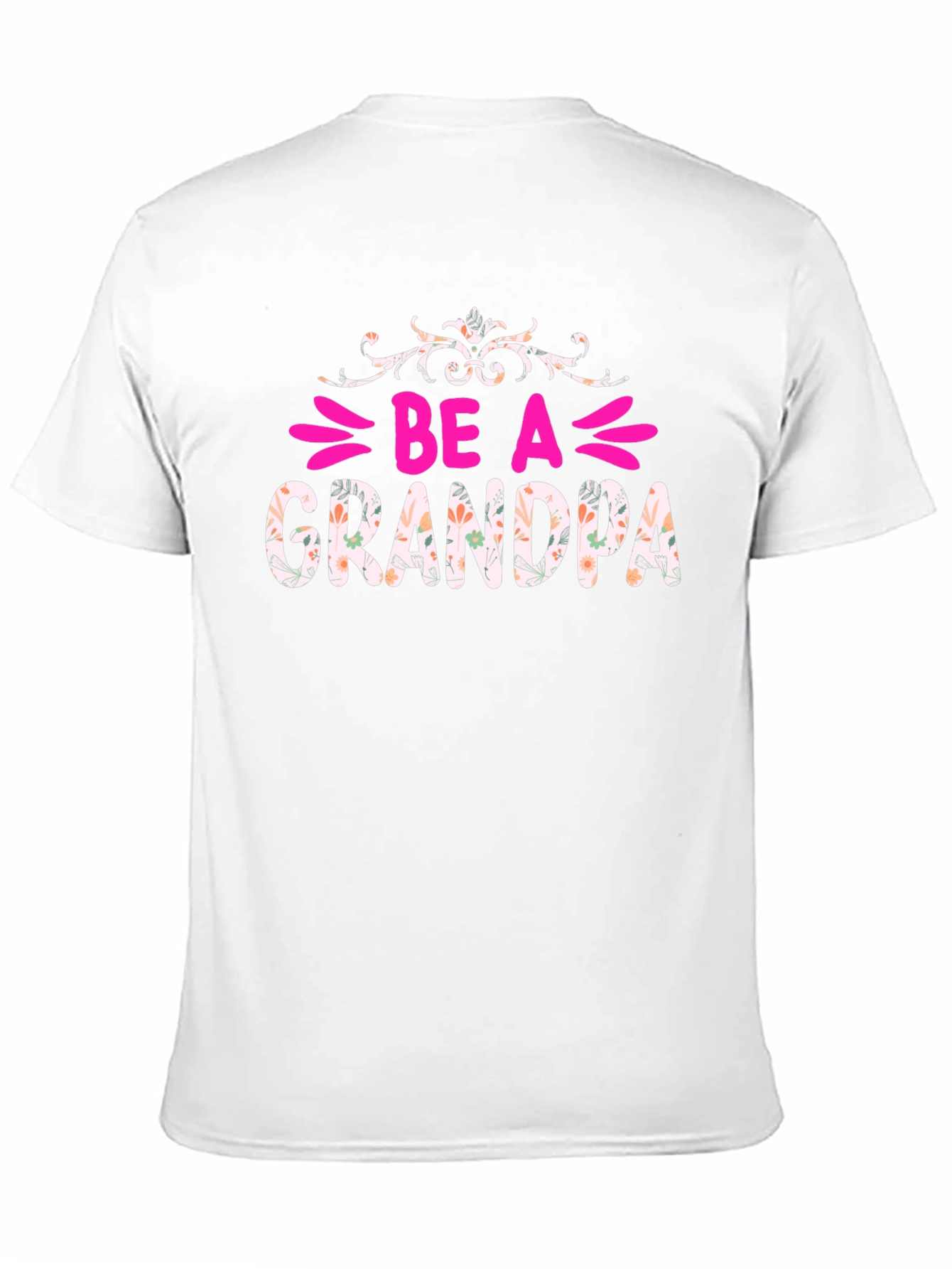 Be A Grandpa Floral Graphic Tee