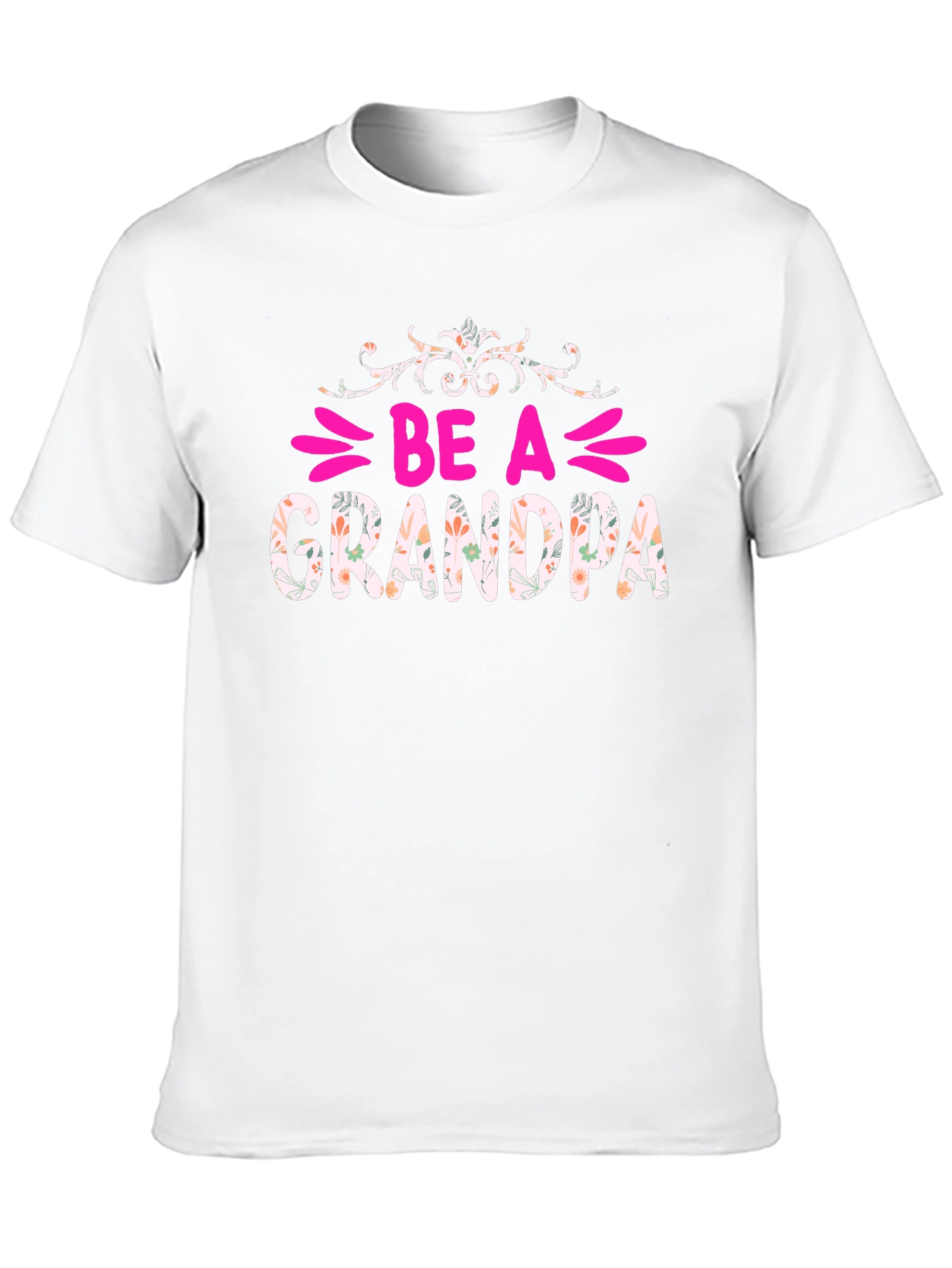 Be A Grandpa Floral Graphic Tee