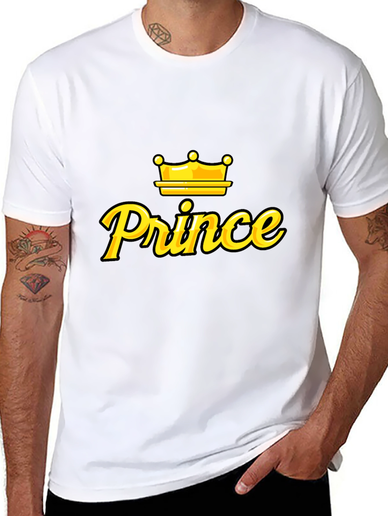 Prince Crown Graphic T-Shirt - Stylish Mens Tee